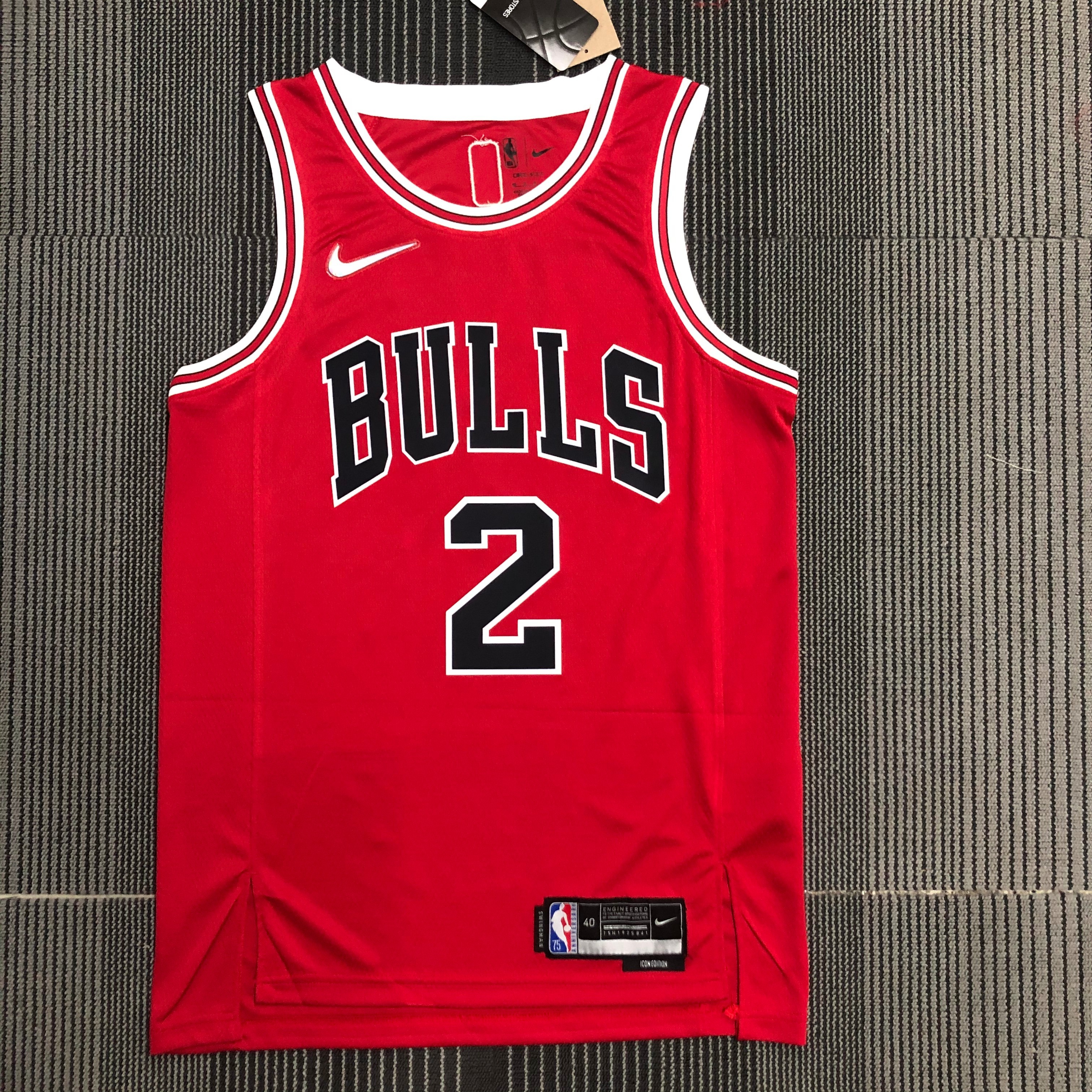 75th anniversary Bulls red number two Ball