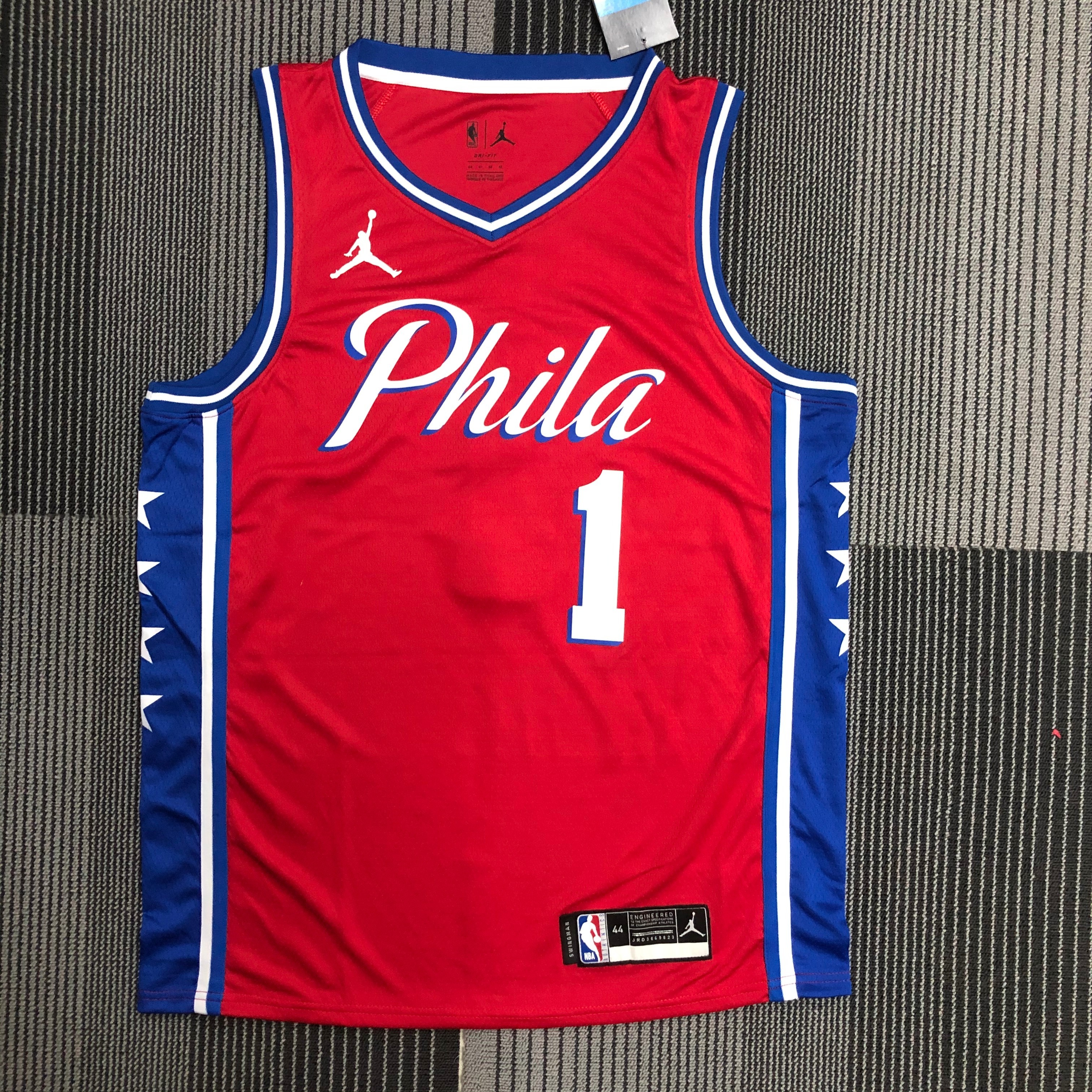 Sixers Flyers red # 1 Harden