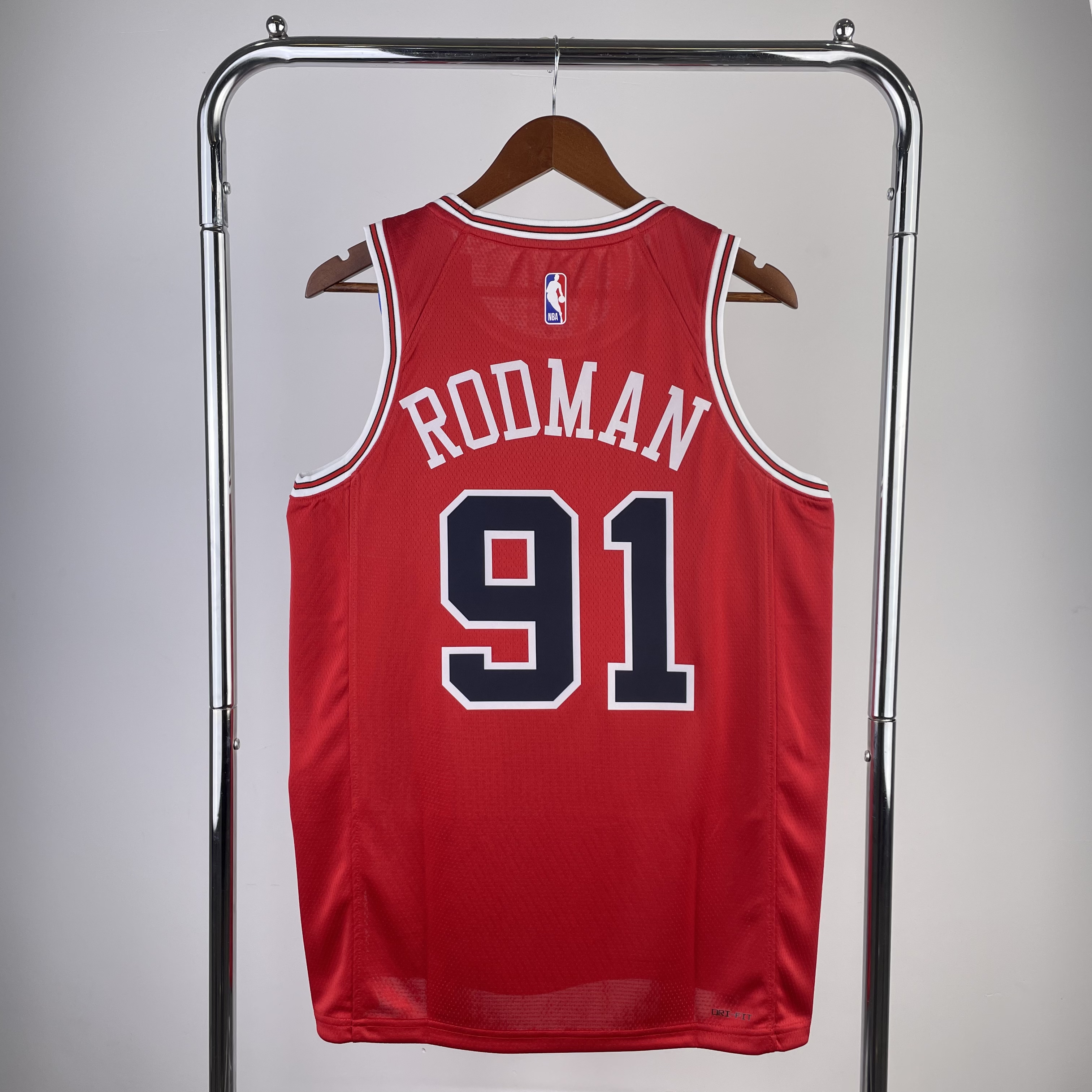 '23 Bulls red # 91 Rodman