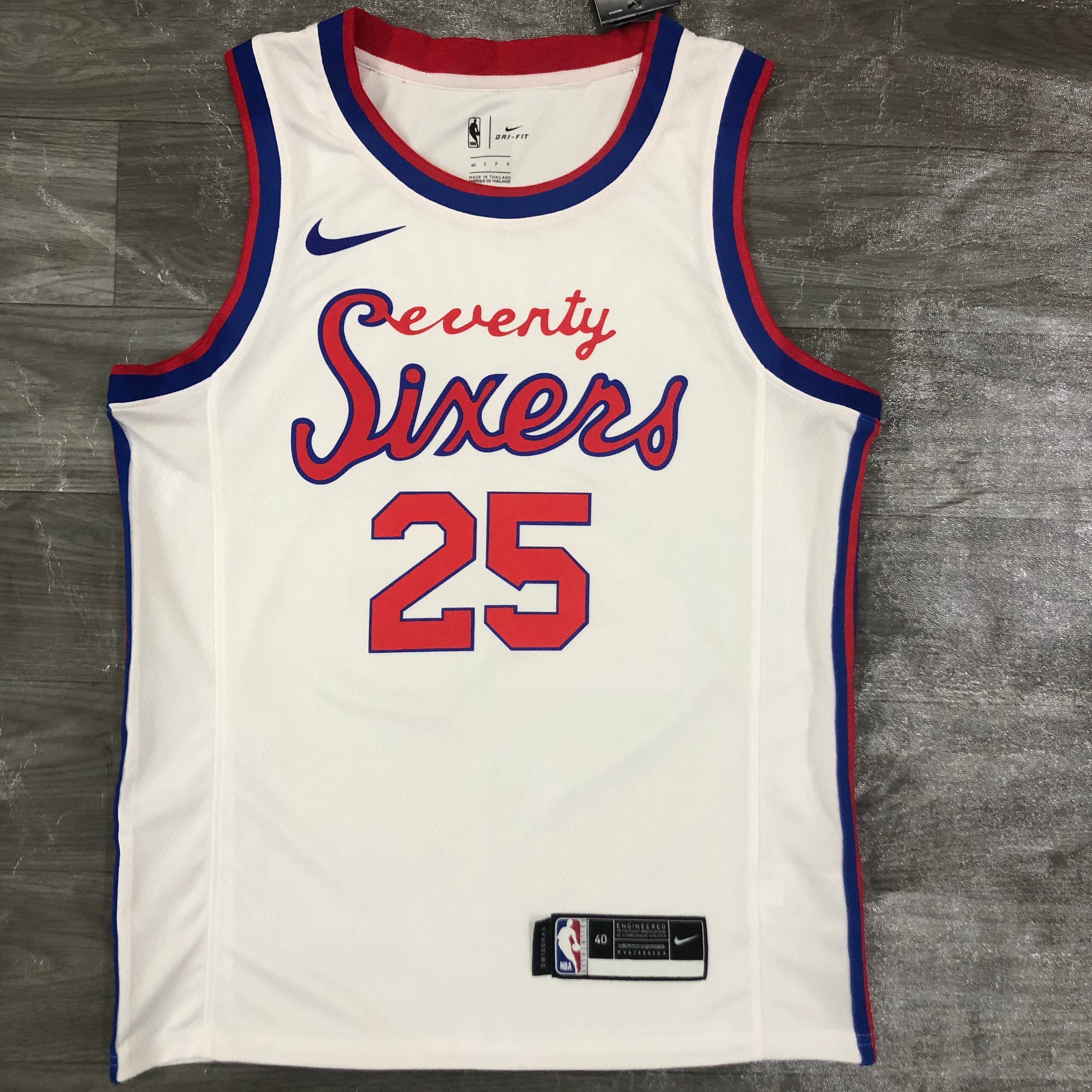 The '21 76ers curated the retro limited number 25. Simons