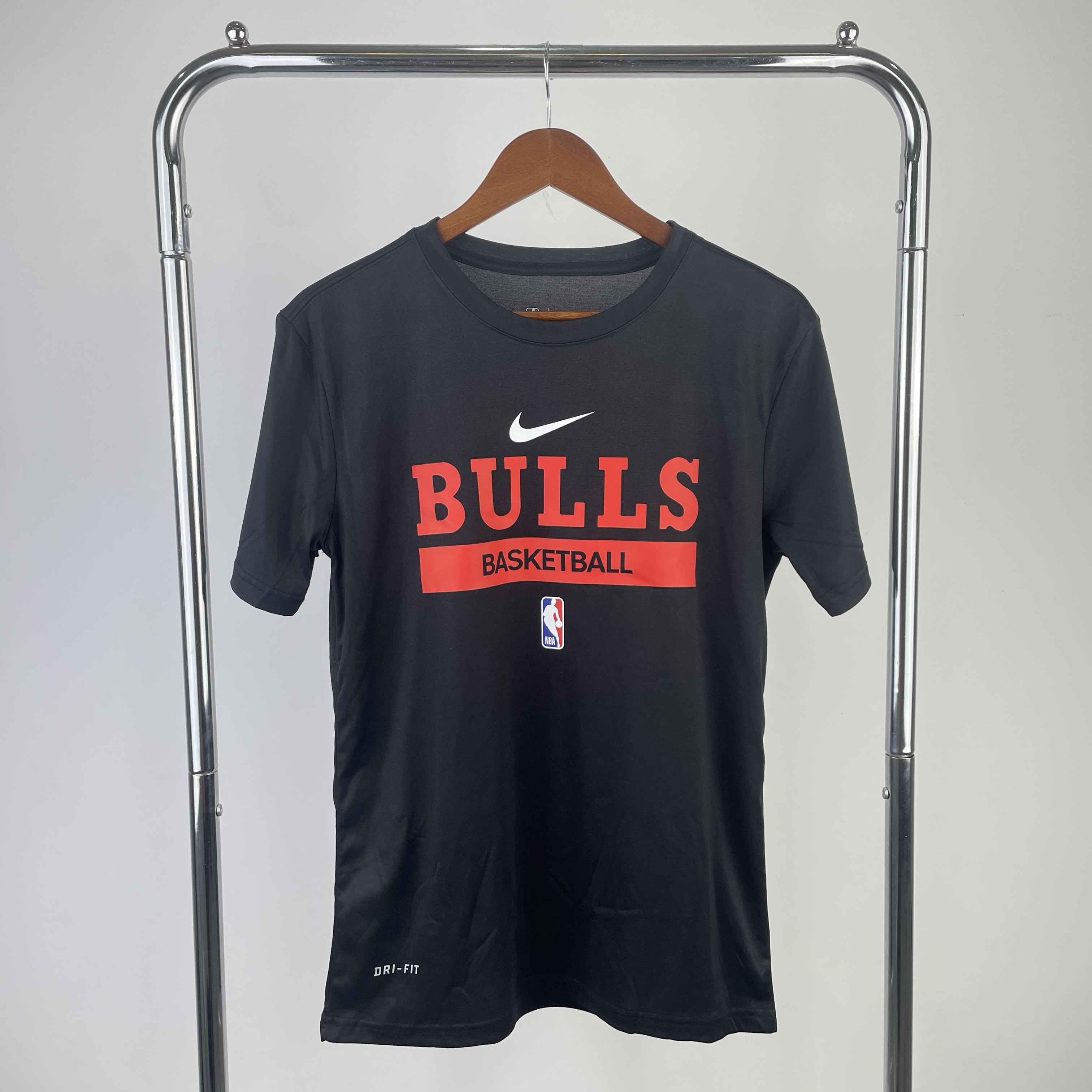 '23 Bulls practice black quick dry T-shirt short sleeve