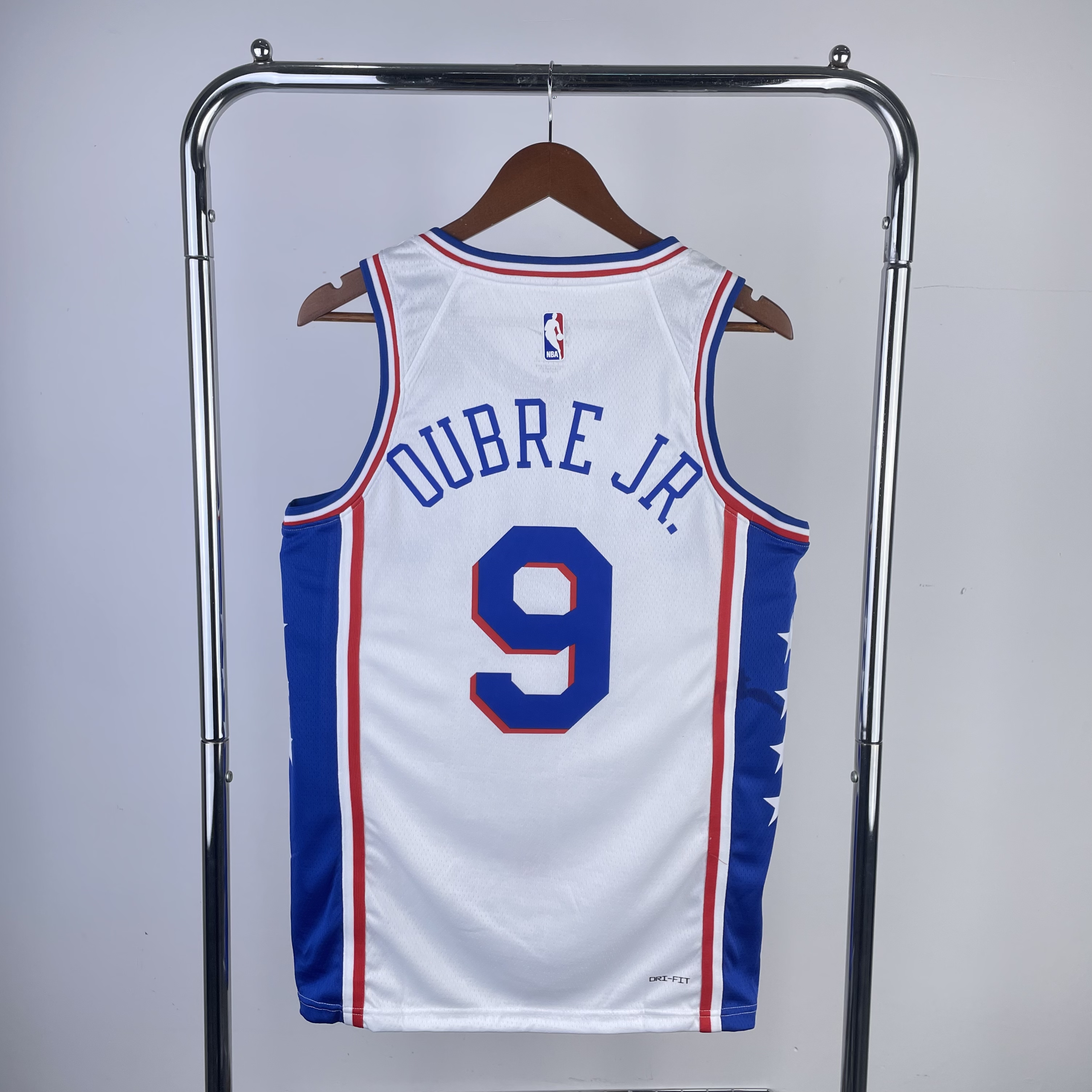 '23 Sixers home white number 9 Oubre JR