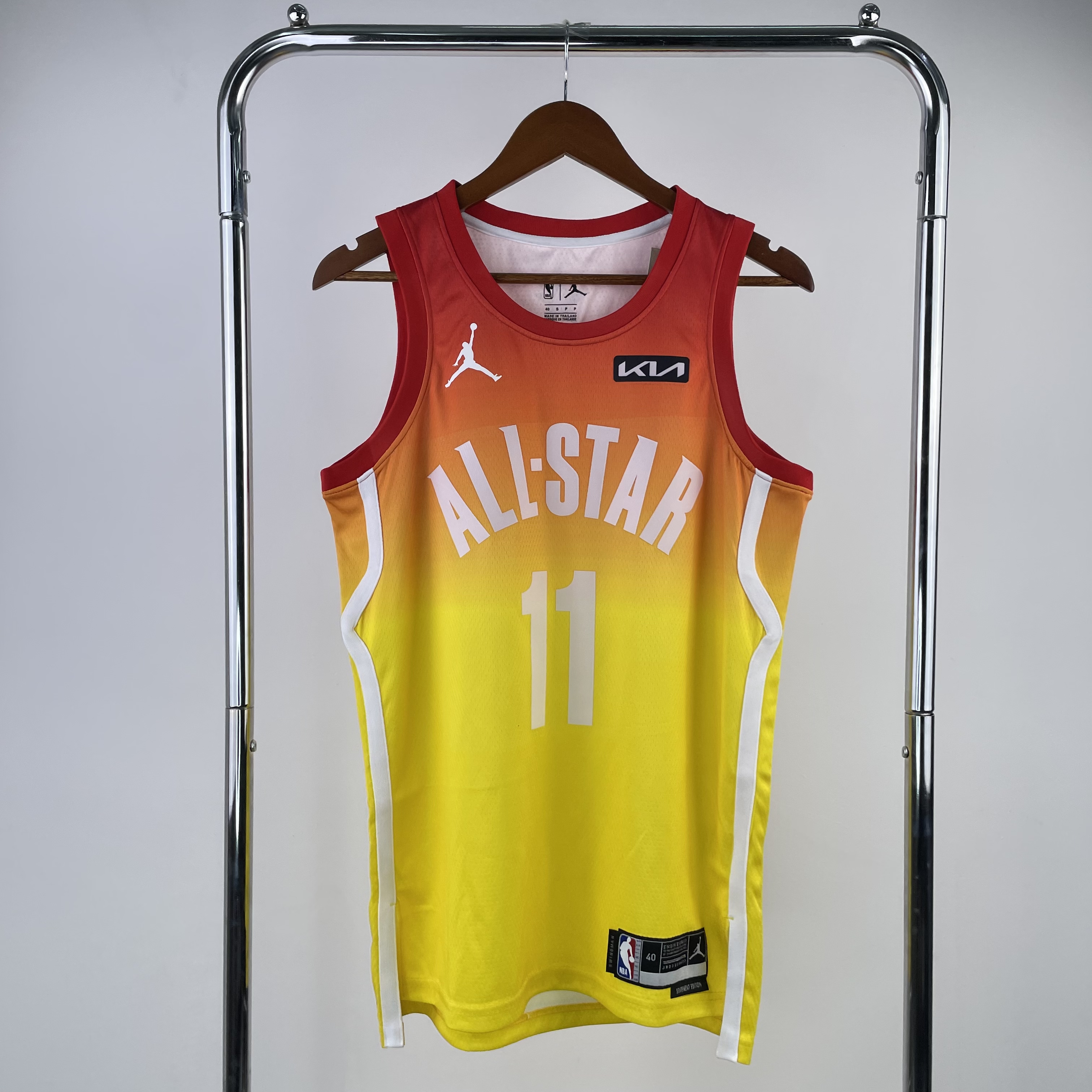 23 season All-Star yellow number 11 derozan
