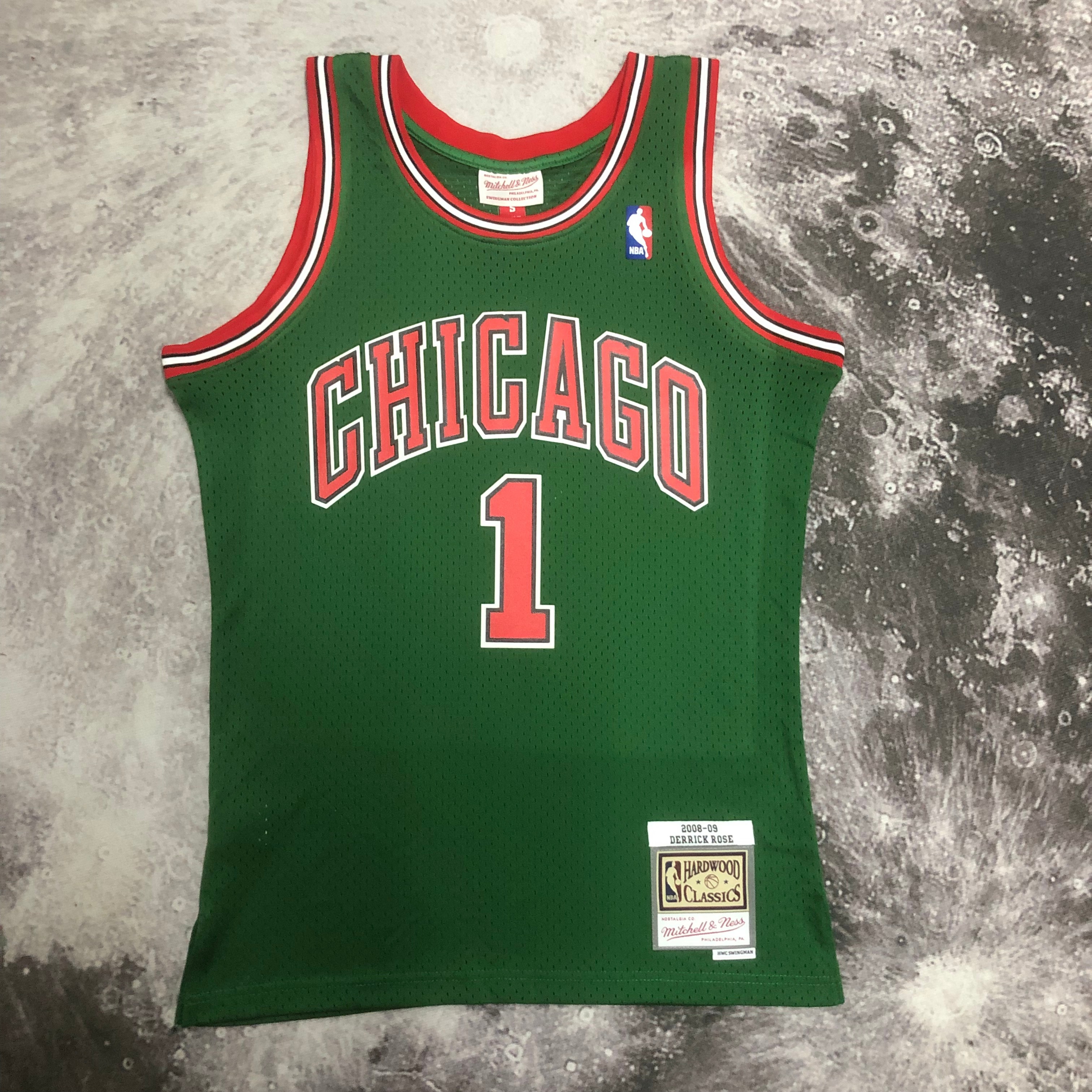 MN Hot Press Throwback Jersey SW Bulls 0809 season Environmental Week (dark green) # 1 Rose