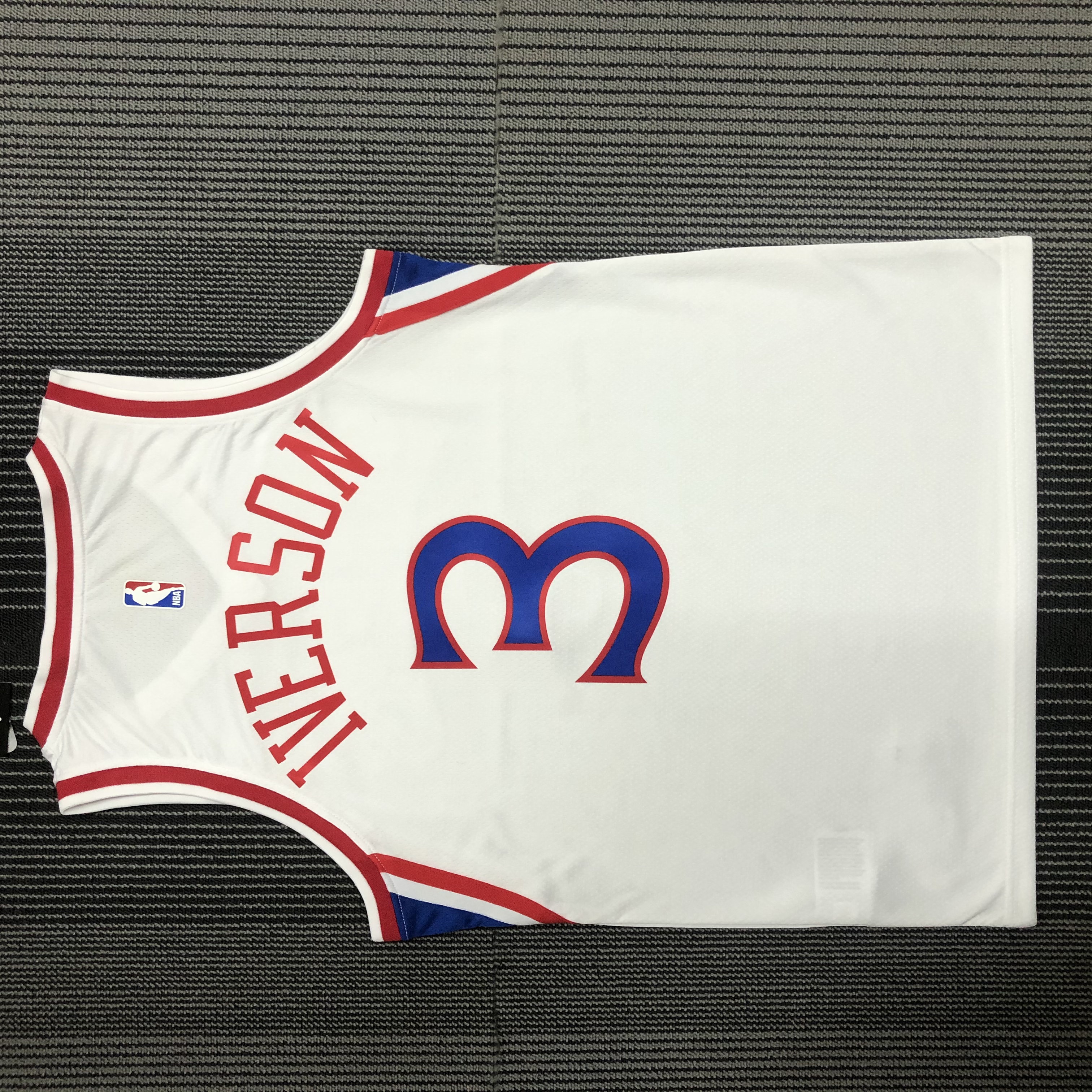 76ers rookie white No. 3 Iverson