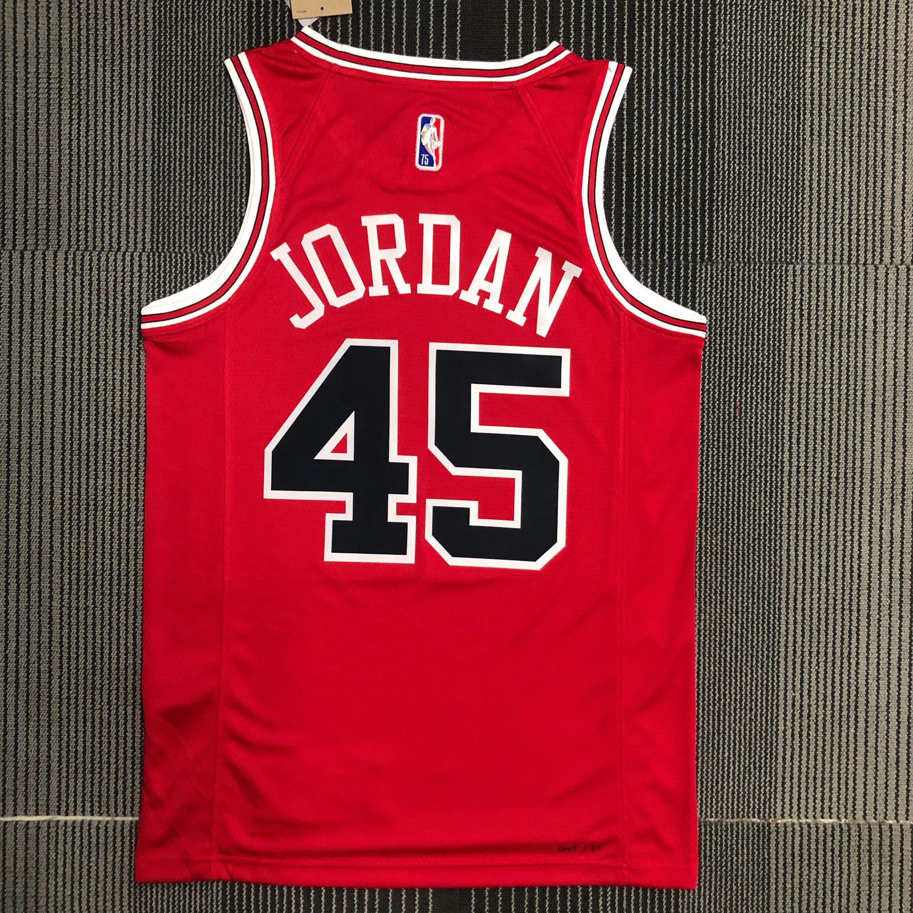 75th anniversary Bulls red 45 Jordan