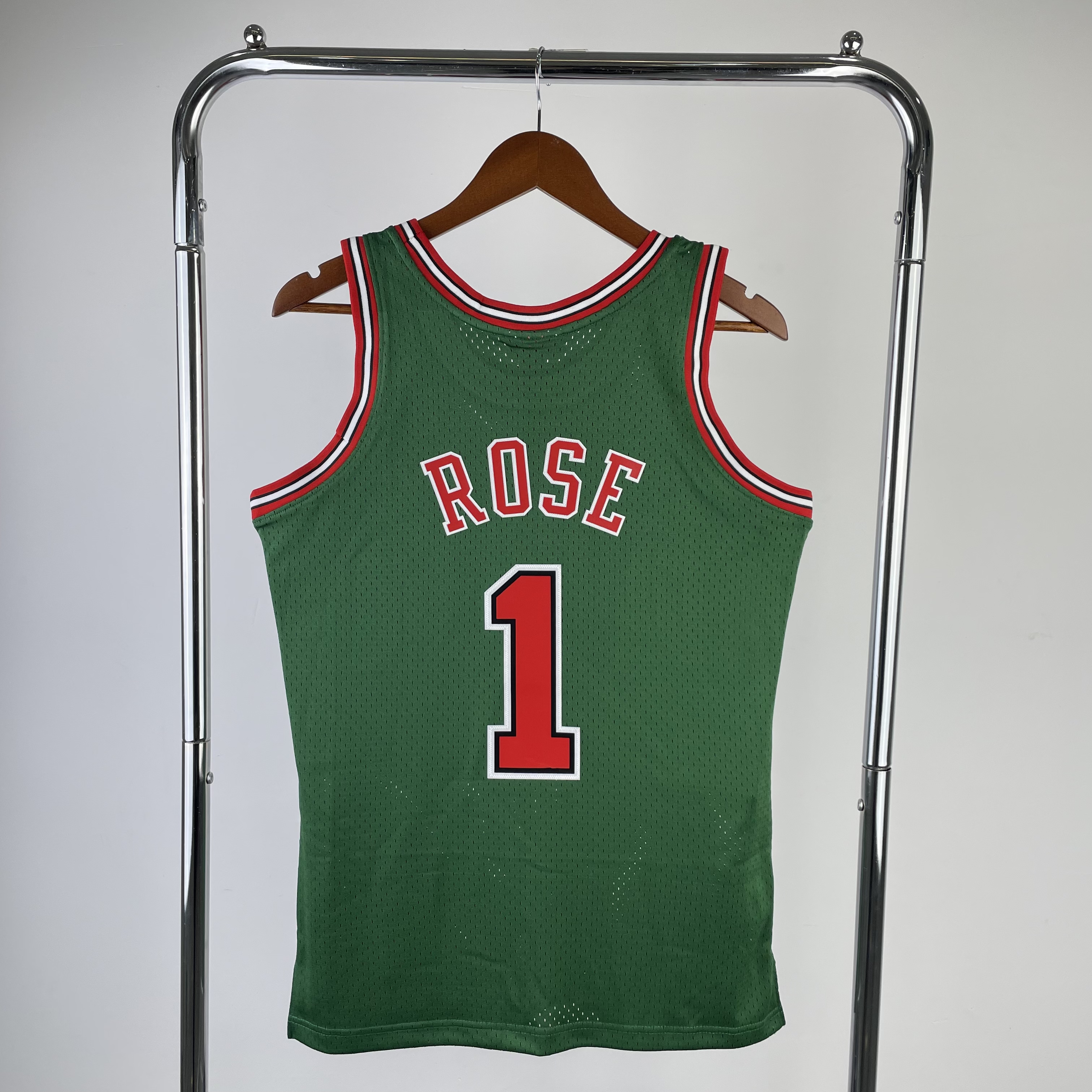 MN Hot Press Throwback Jersey SW Bulls 0809 season Environmental Week (dark green) # 1 Rose