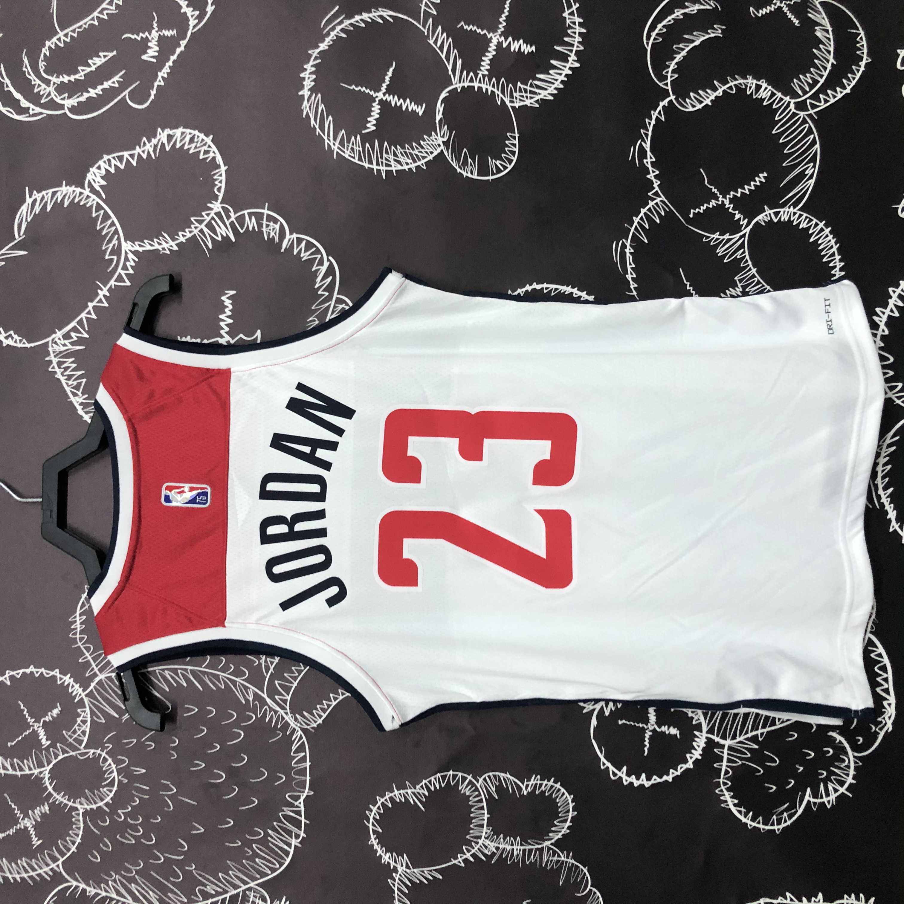 75th anniversary Wizards white No. 23 Jordan