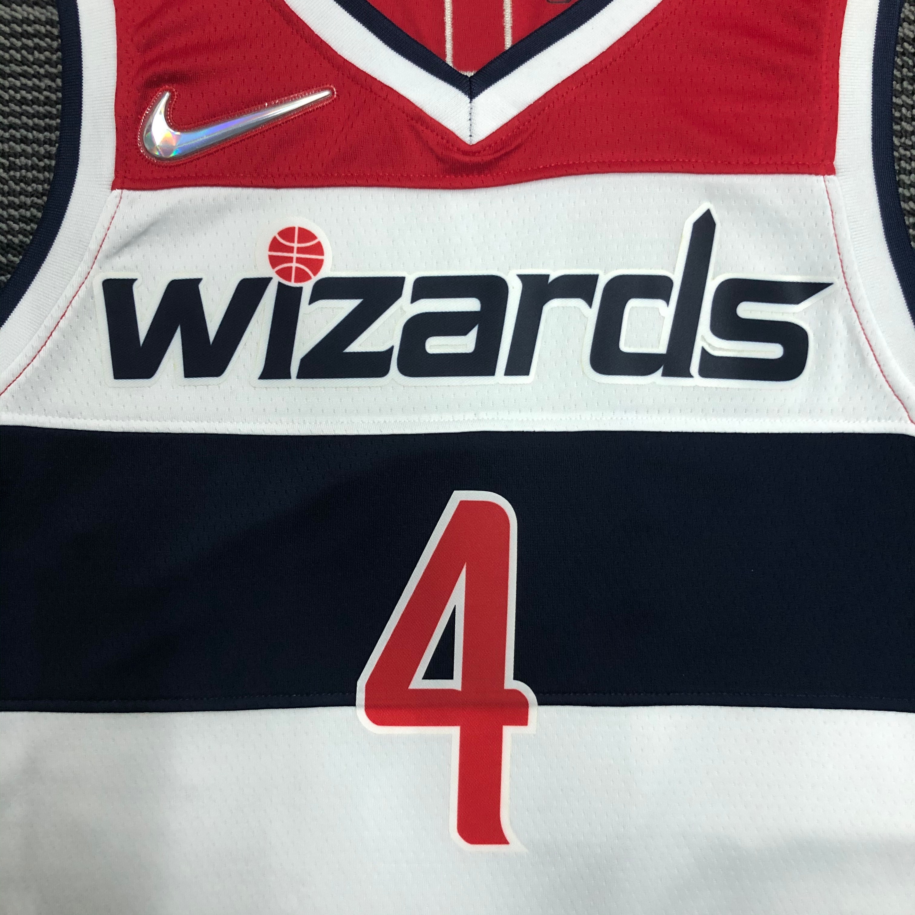 75th anniversary Wizards white No. 4 Westbrook