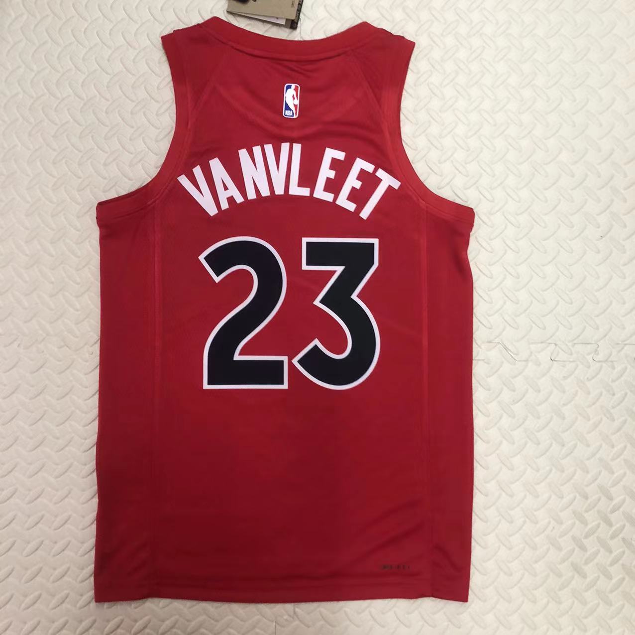23 season Raptors away red 23 VANVLEET