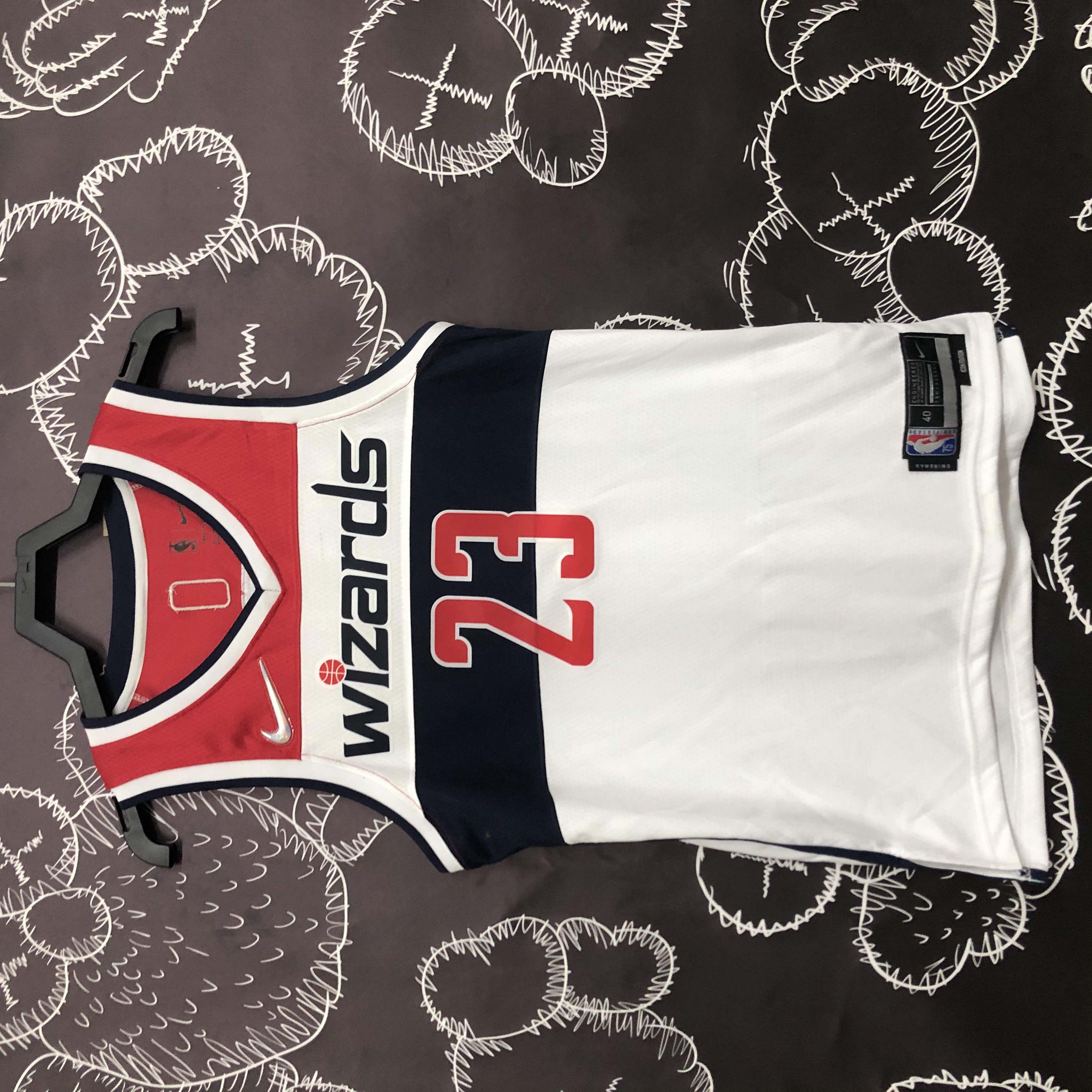 75th anniversary Wizards white No. 23 Jordan