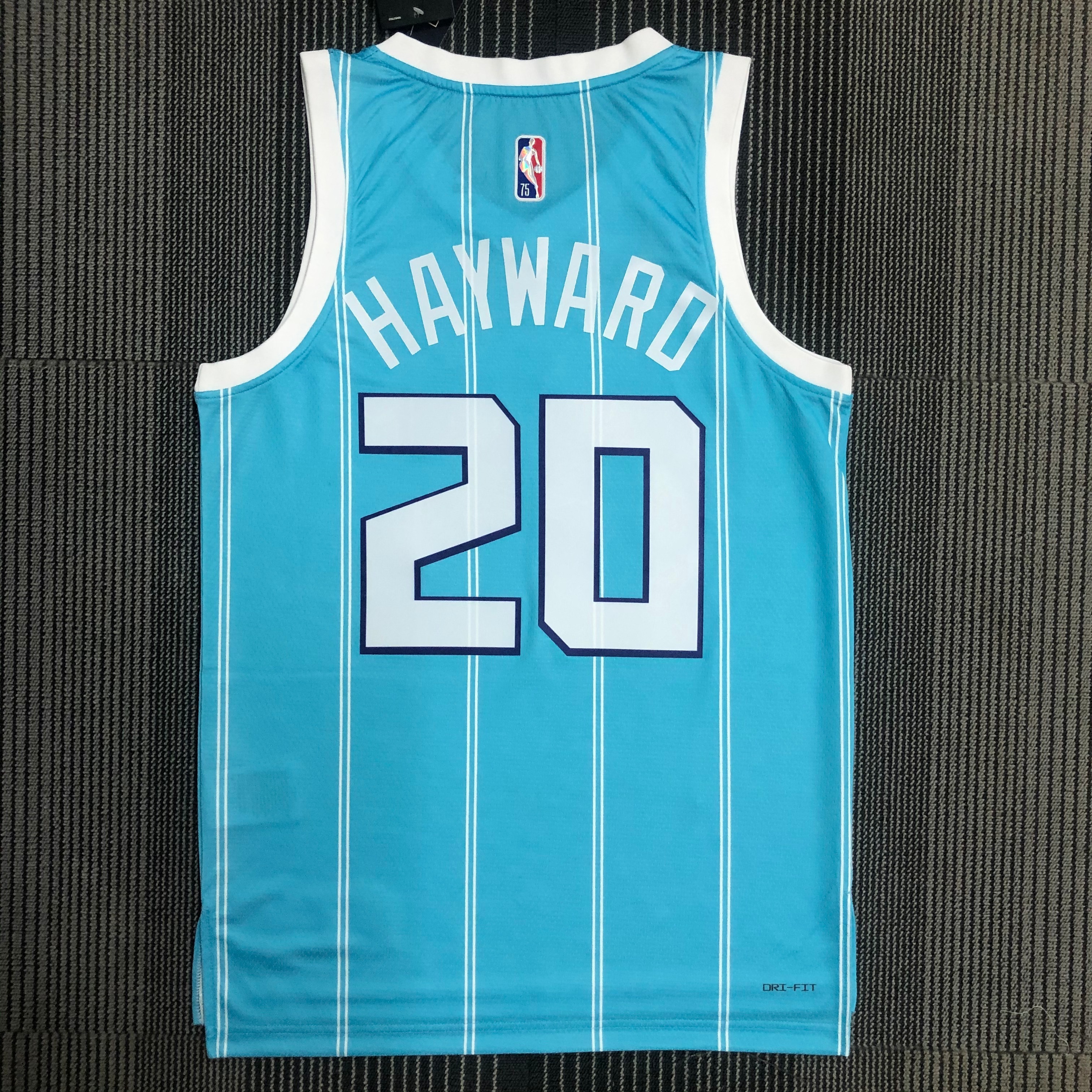 75th anniversary Hornets blue 20 Hayward