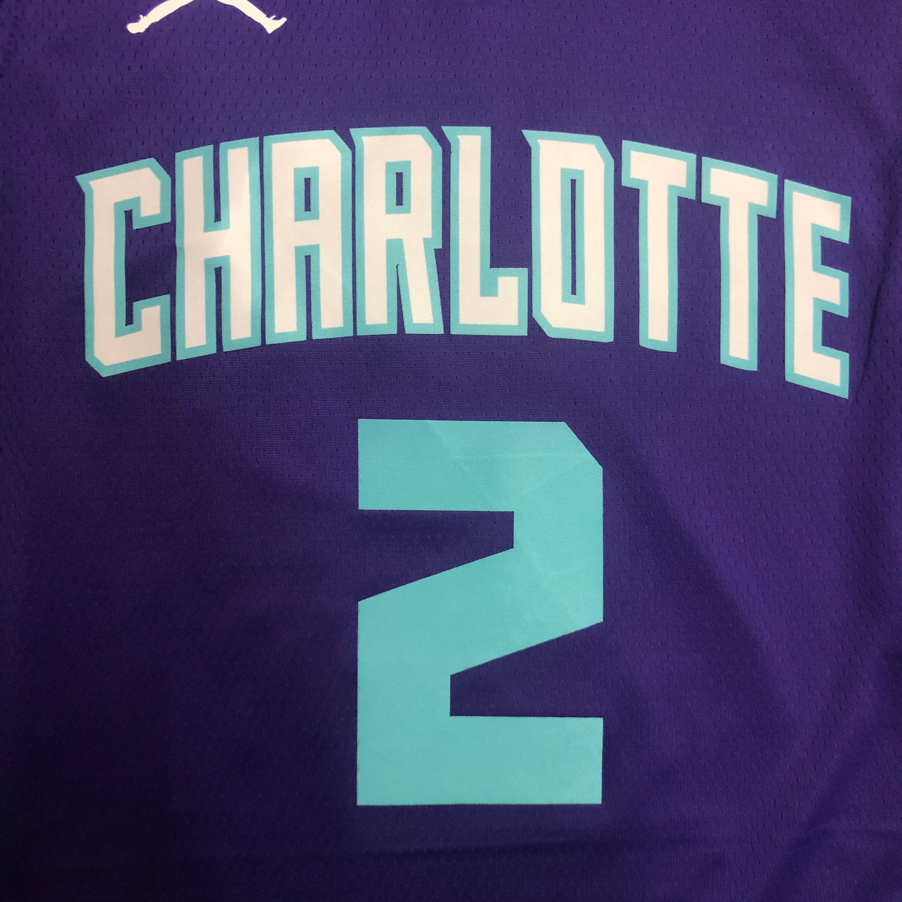 Hornets purple number 2 BALL