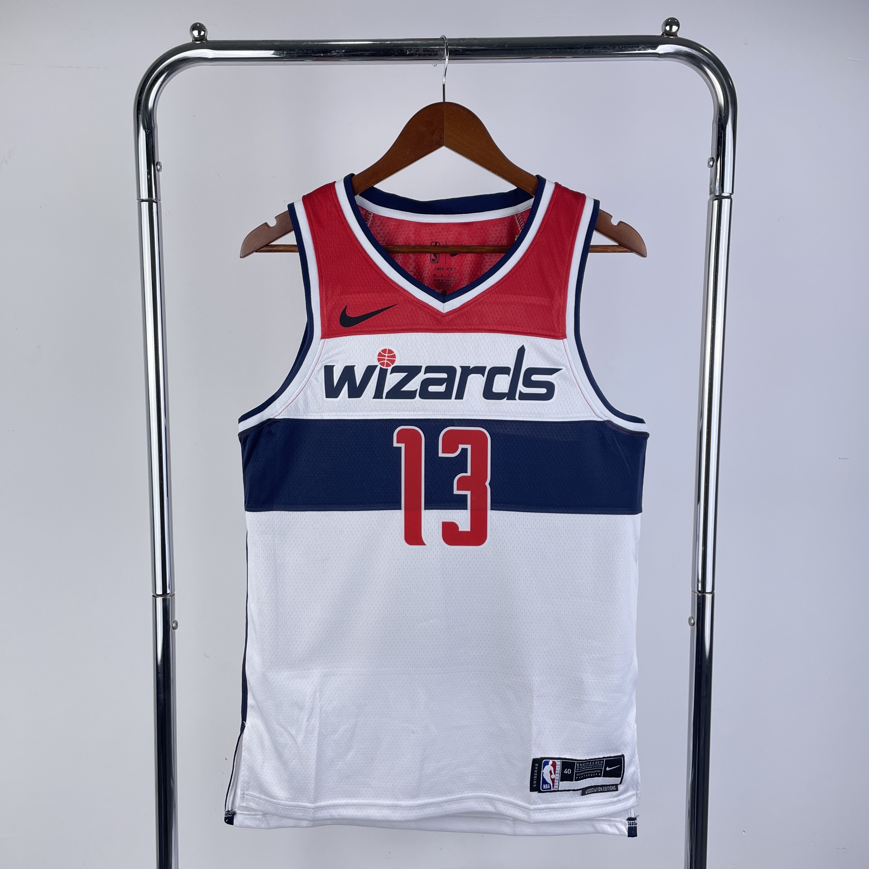 1Season 23 Wizards home white No. 13 Poole