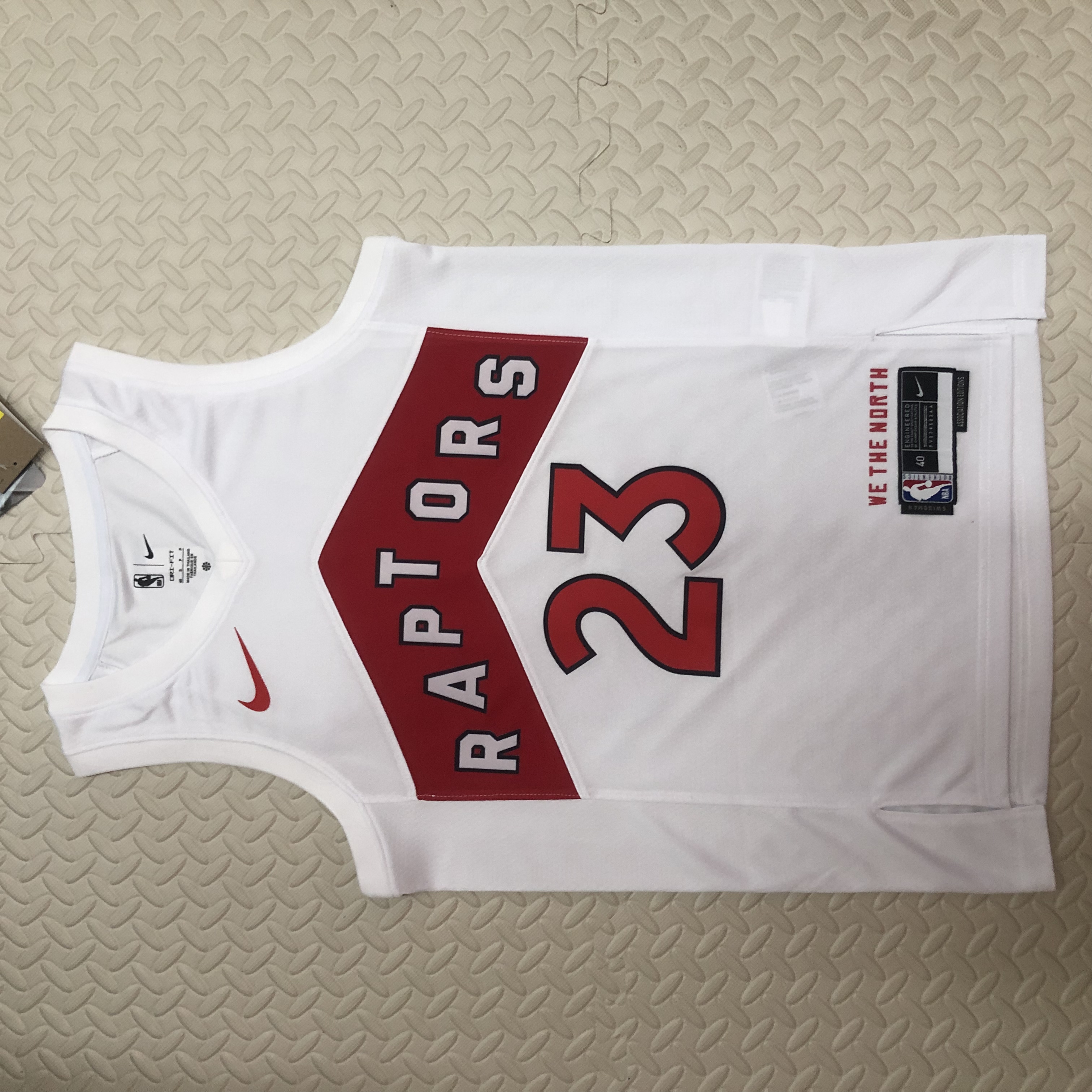 23 season Raptors home white 23 VANVLEET