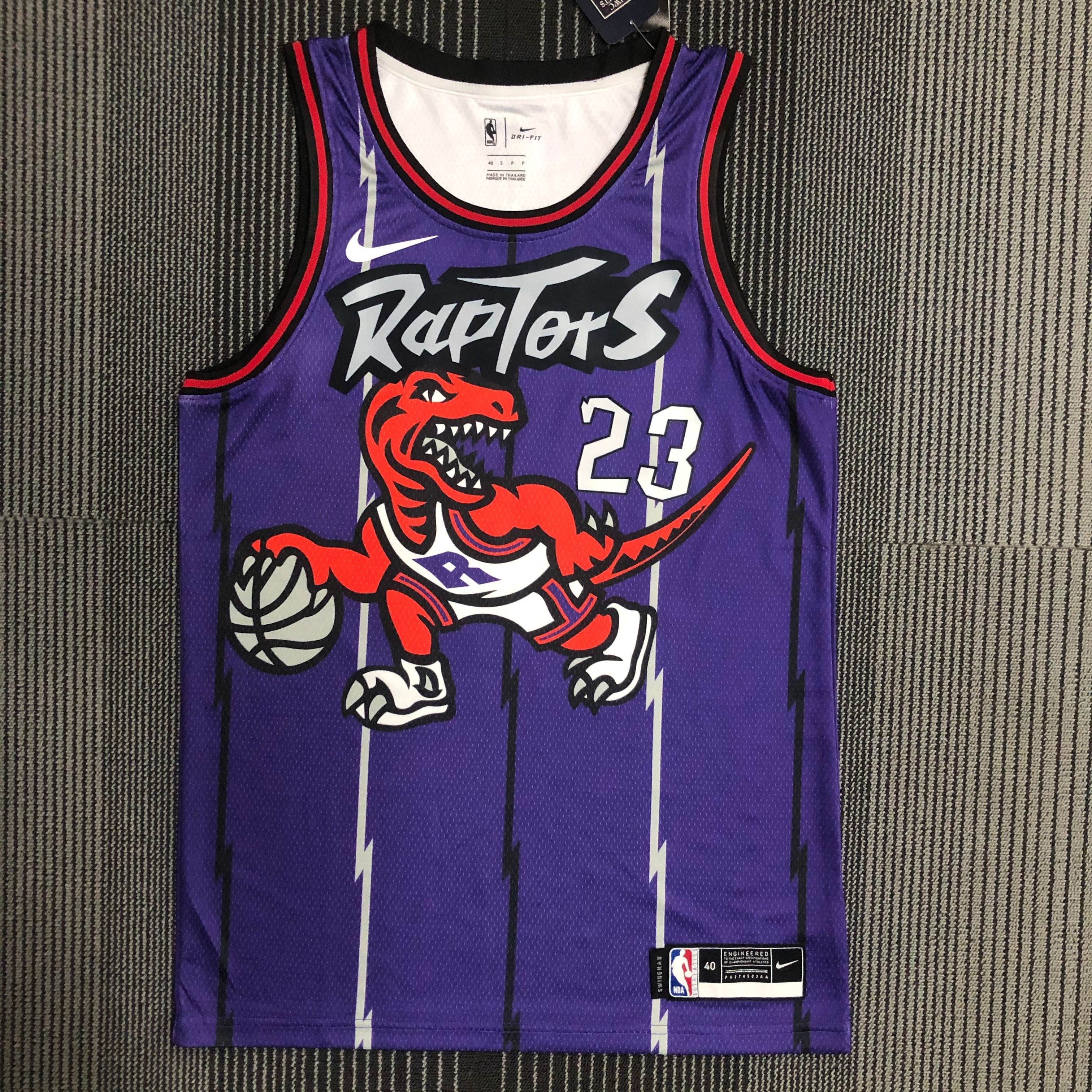 Raptors throwback purple number 23 Vanvleet