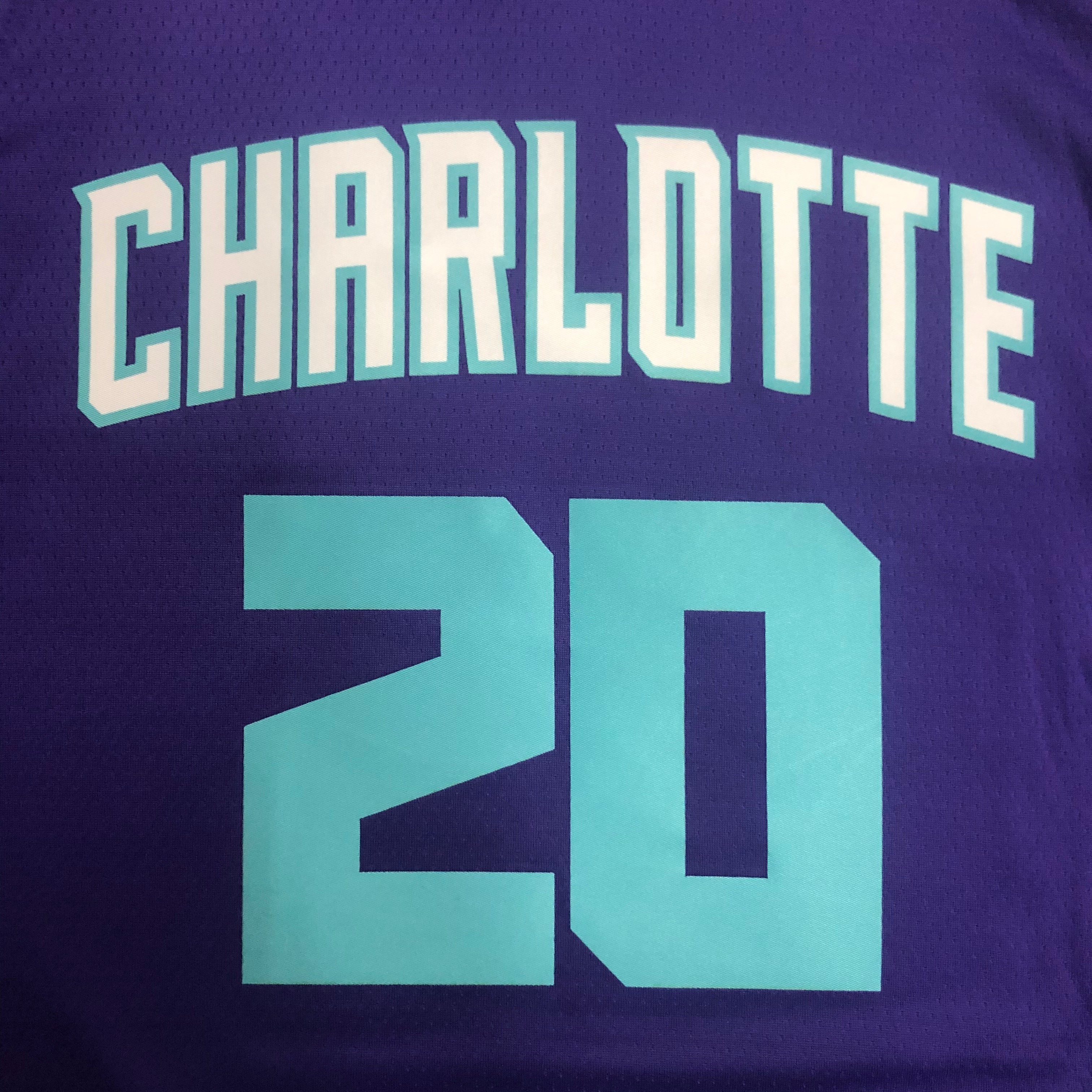 The Hornets purple 20 Hayward