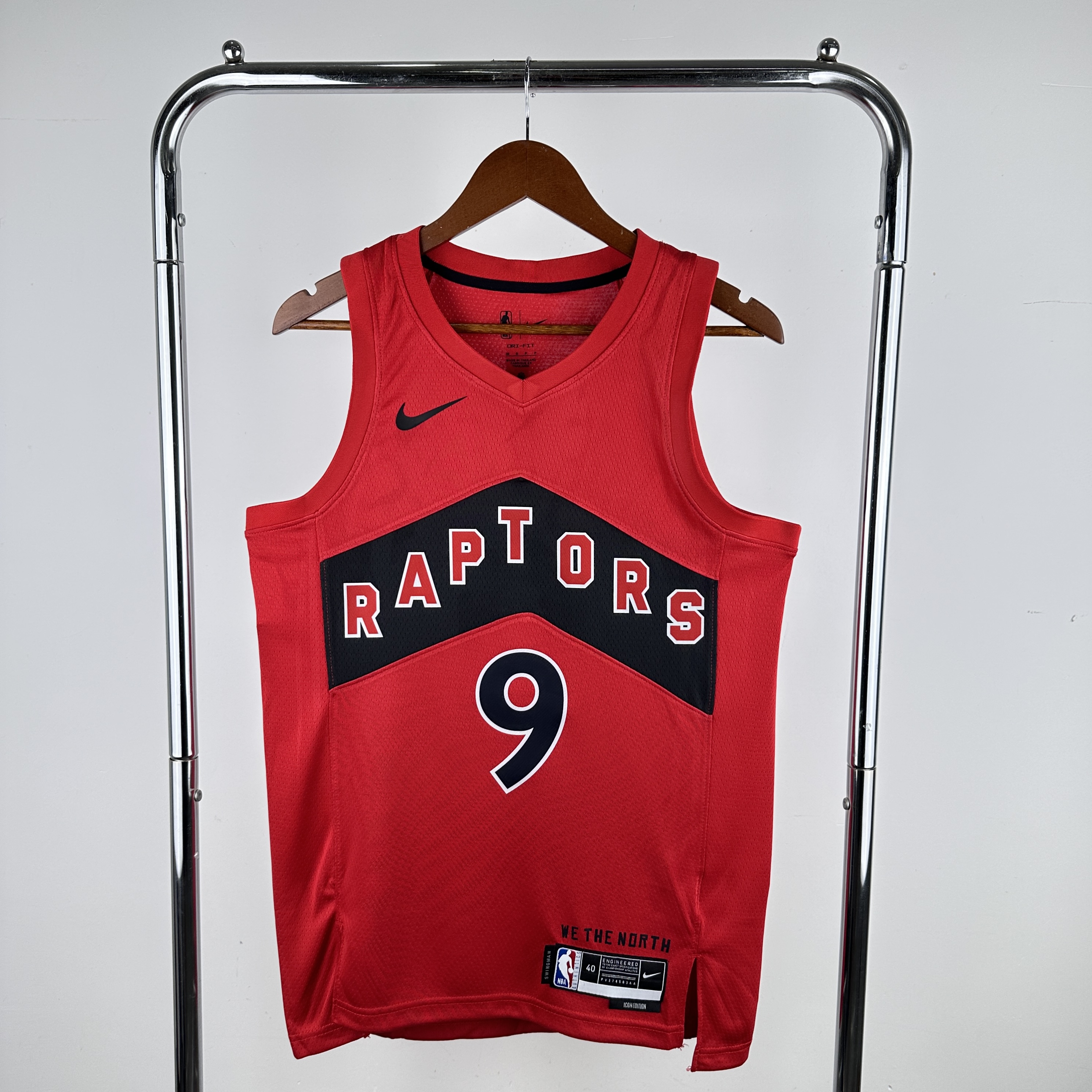 23 season Raptors away red No. 9 Barrett