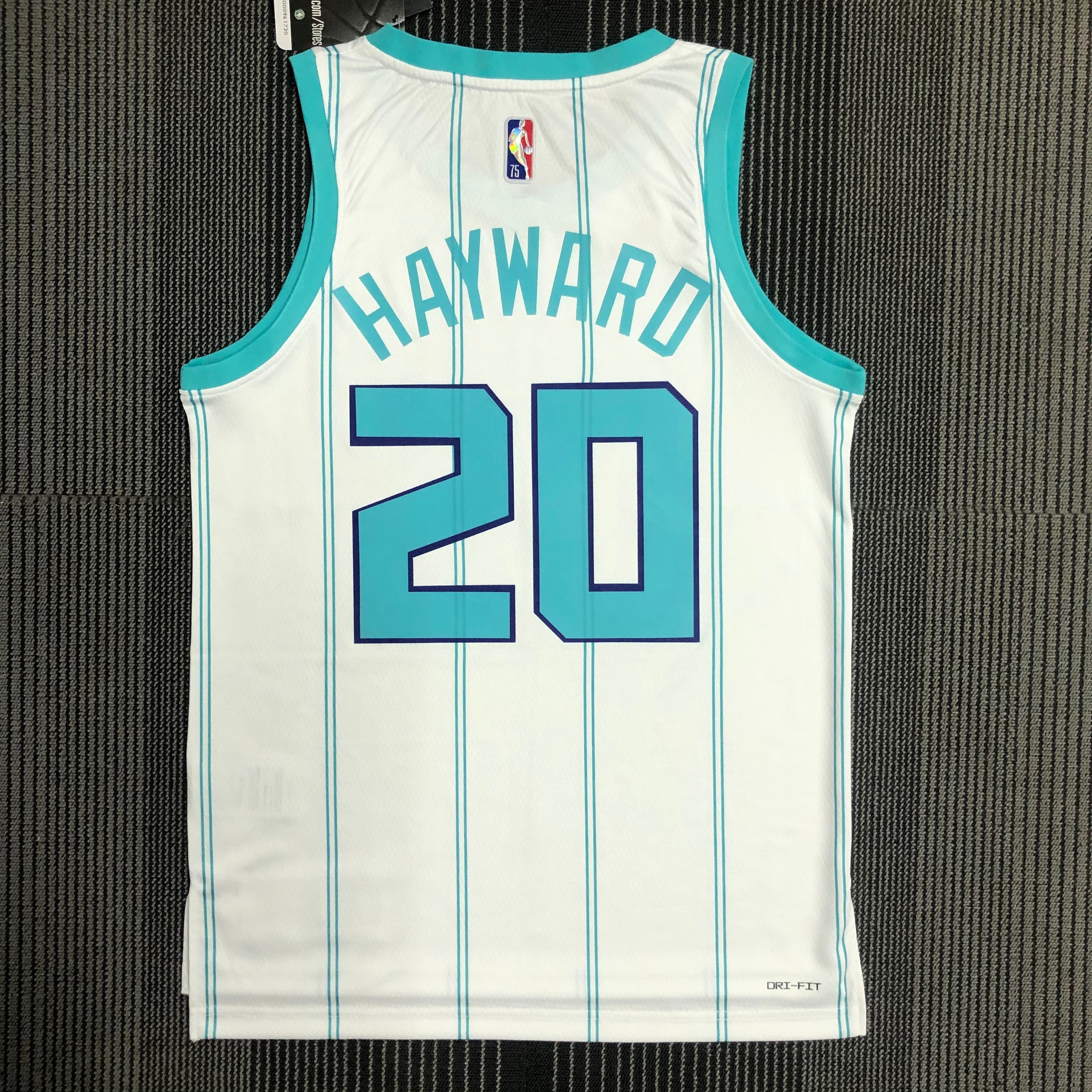 75th anniversary Hornets white 20 Hayward