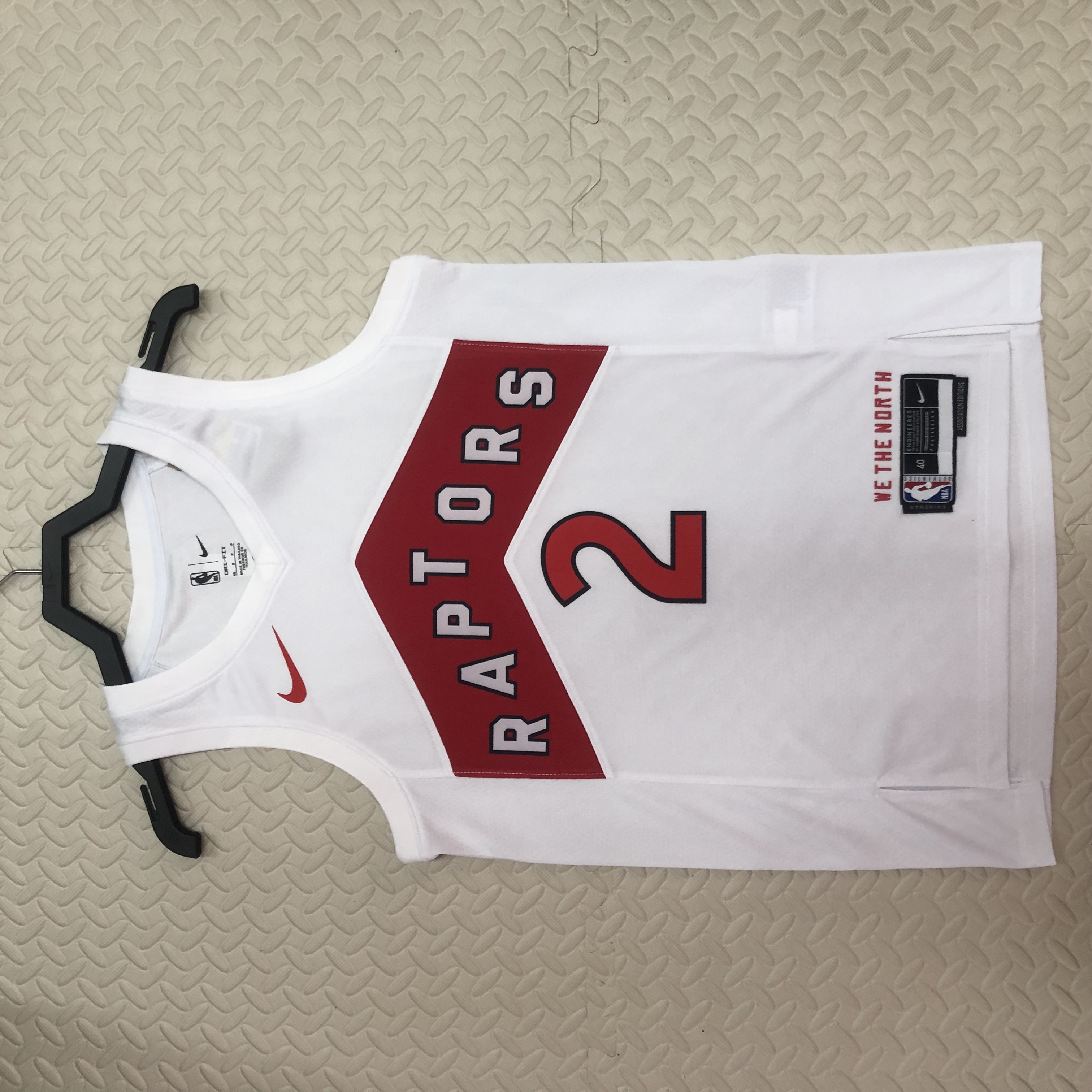 23 season Raptors home white No. 2 Leonard
