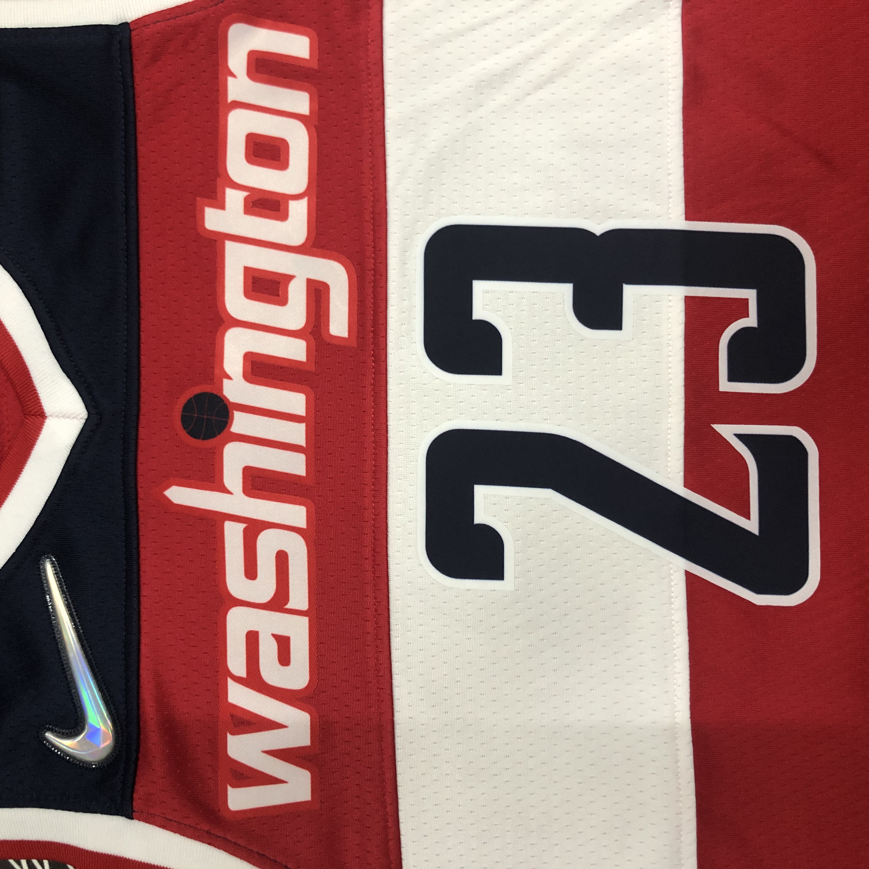 75th anniversary Wizards red No. 23 Jordan