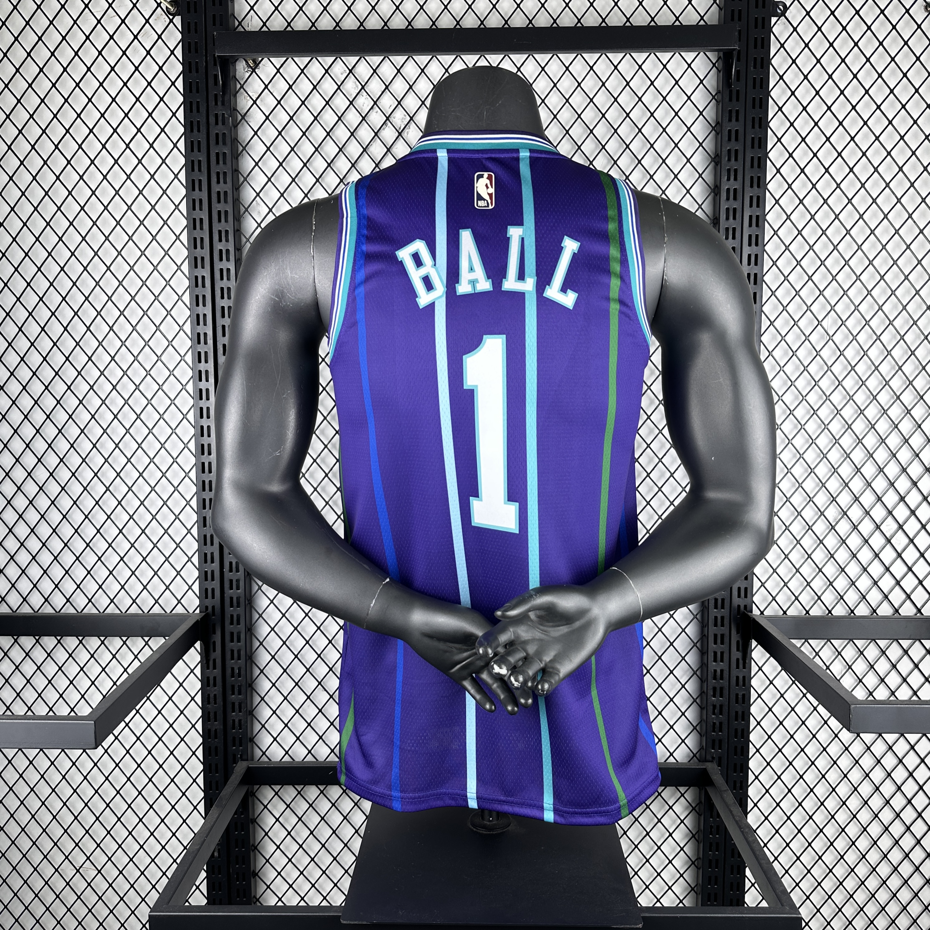 '20 Hornets throwback purple No.1 Ball