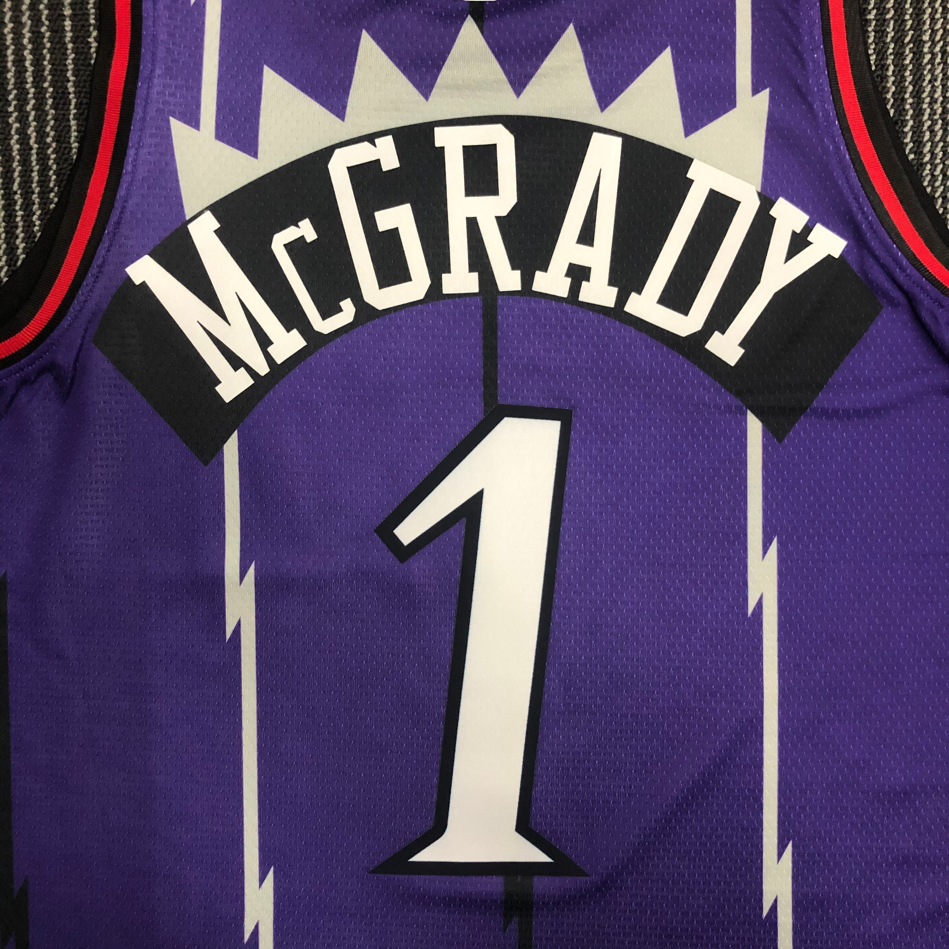 Raptors throwback purple No. 1 McGrady