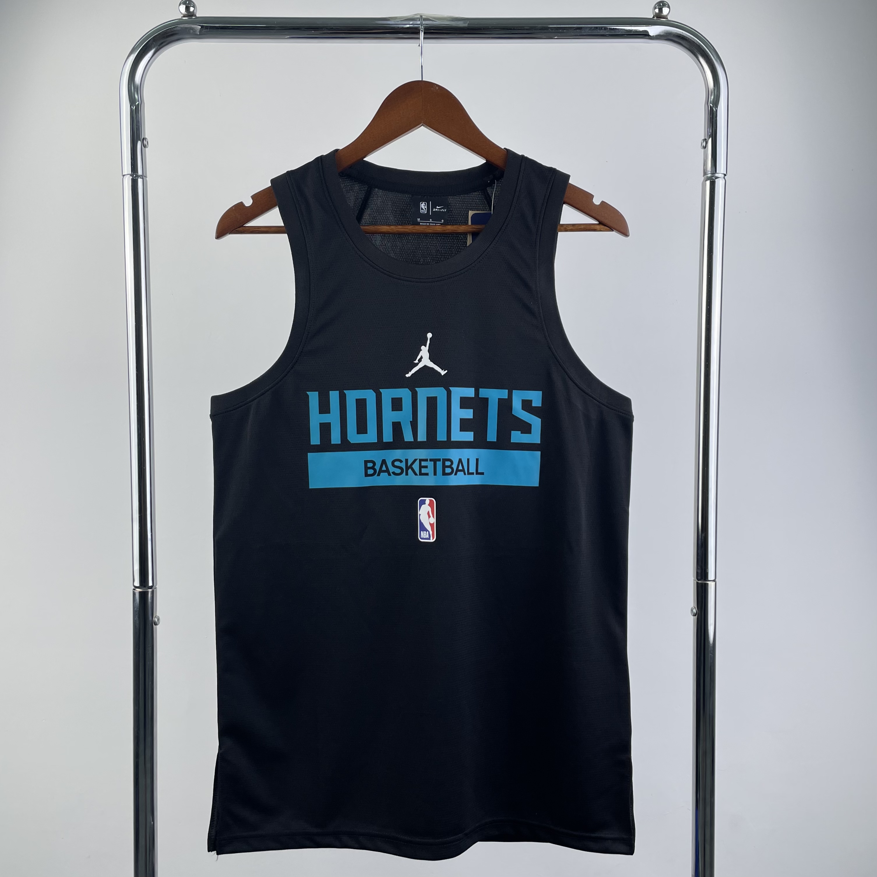 23 Hornets black Player version training vest