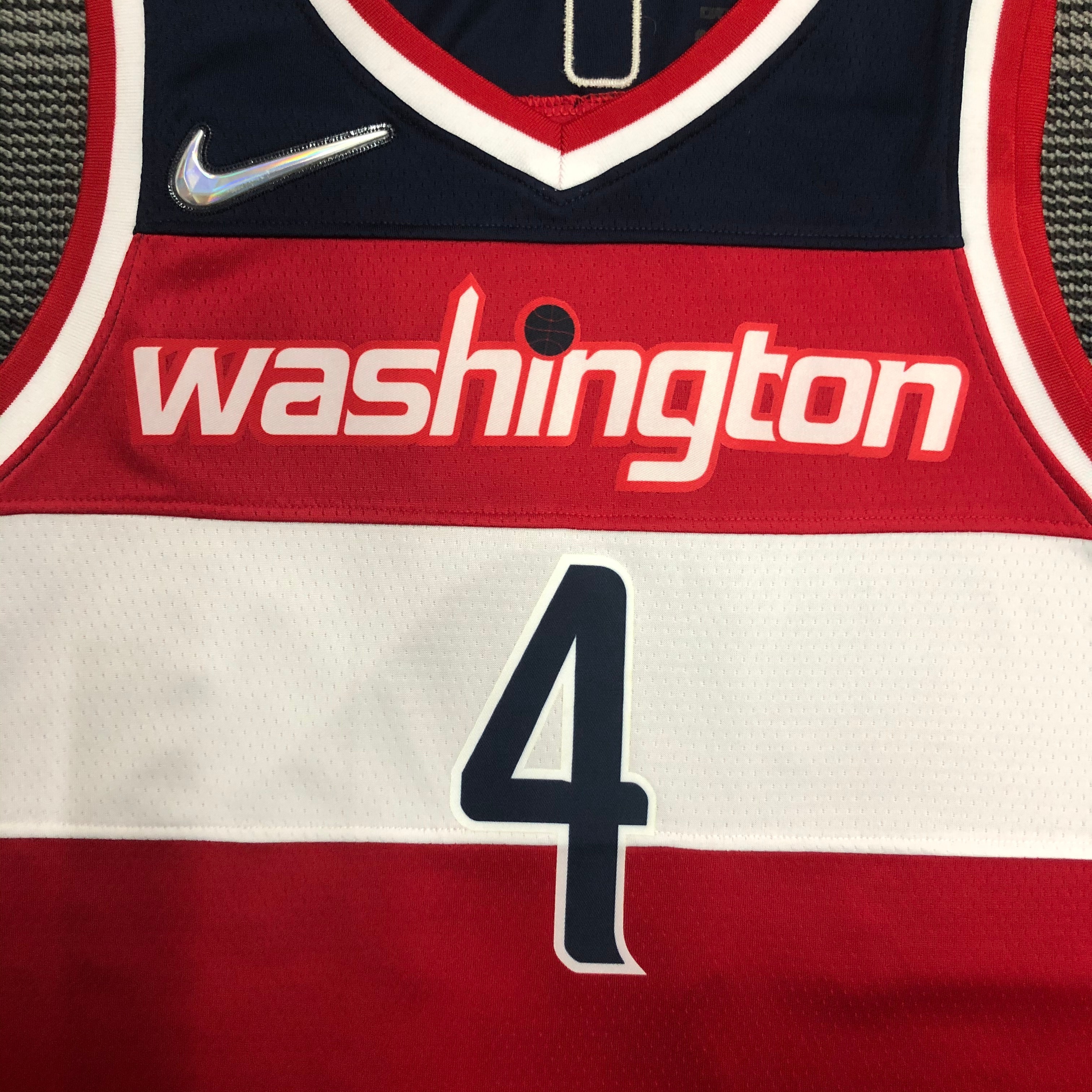 75th anniversary Wizards red number 4 Westbrook