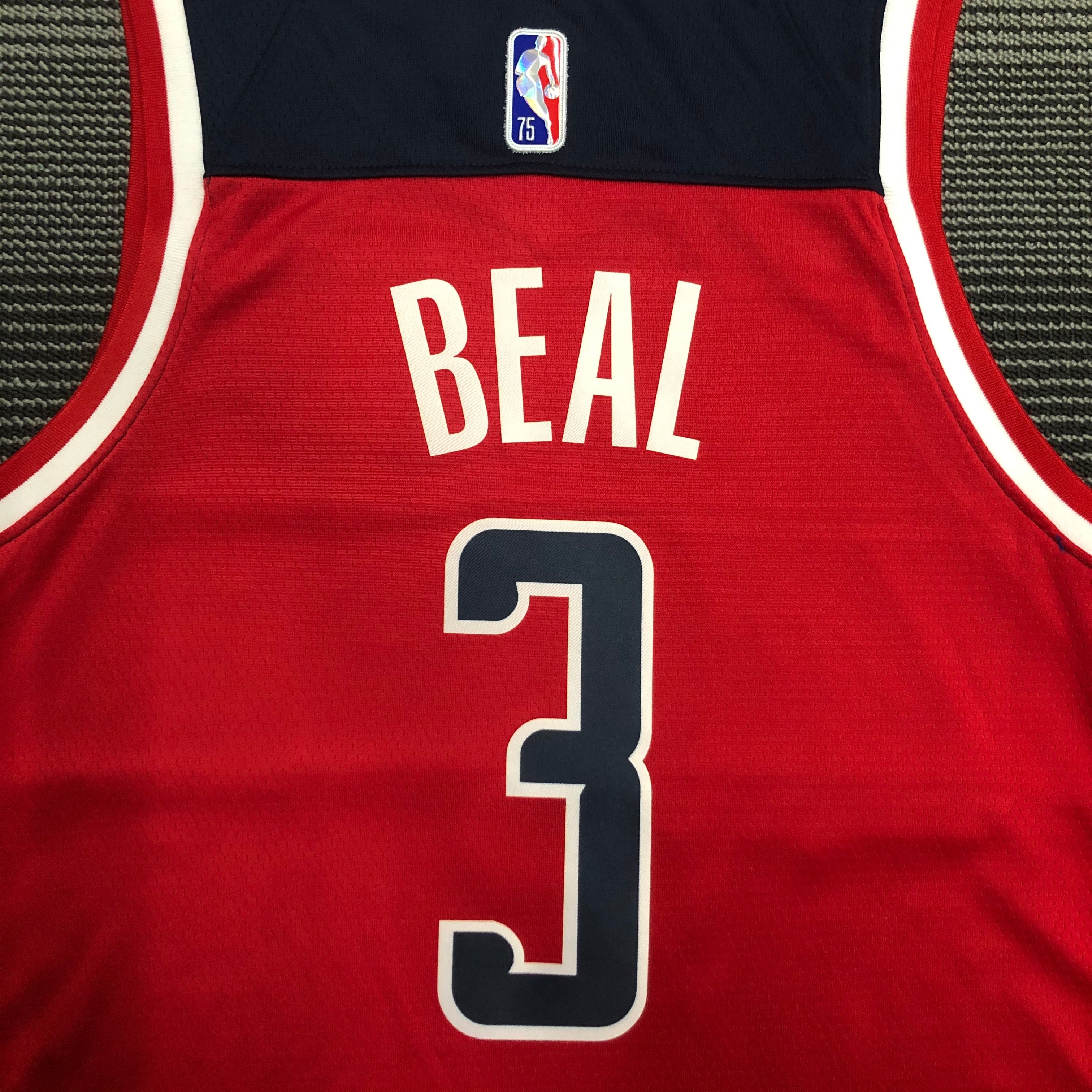 75th anniversary Wizards red No. 3 Beal