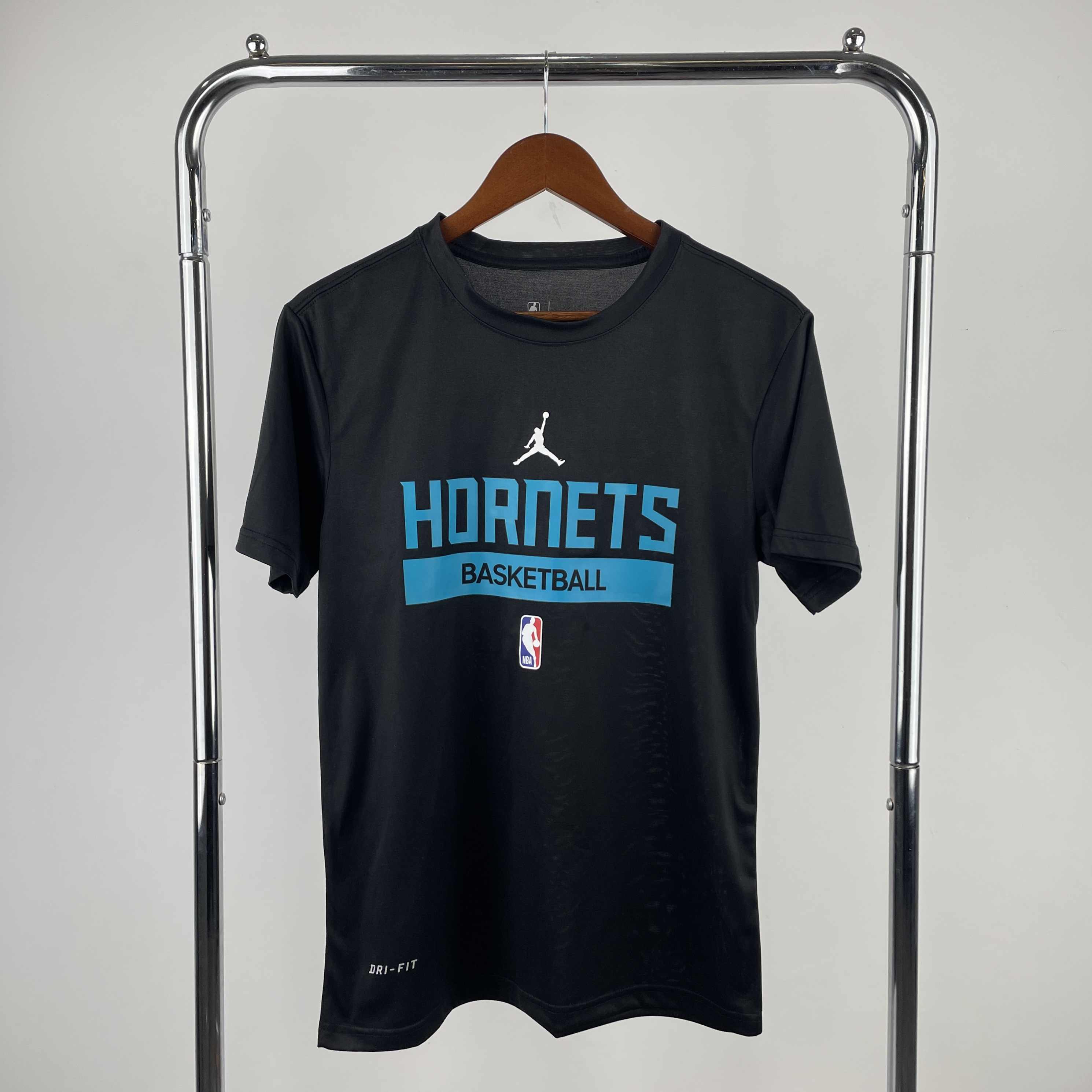 23 Hornets black practice quick dry T-shirt short sleeve