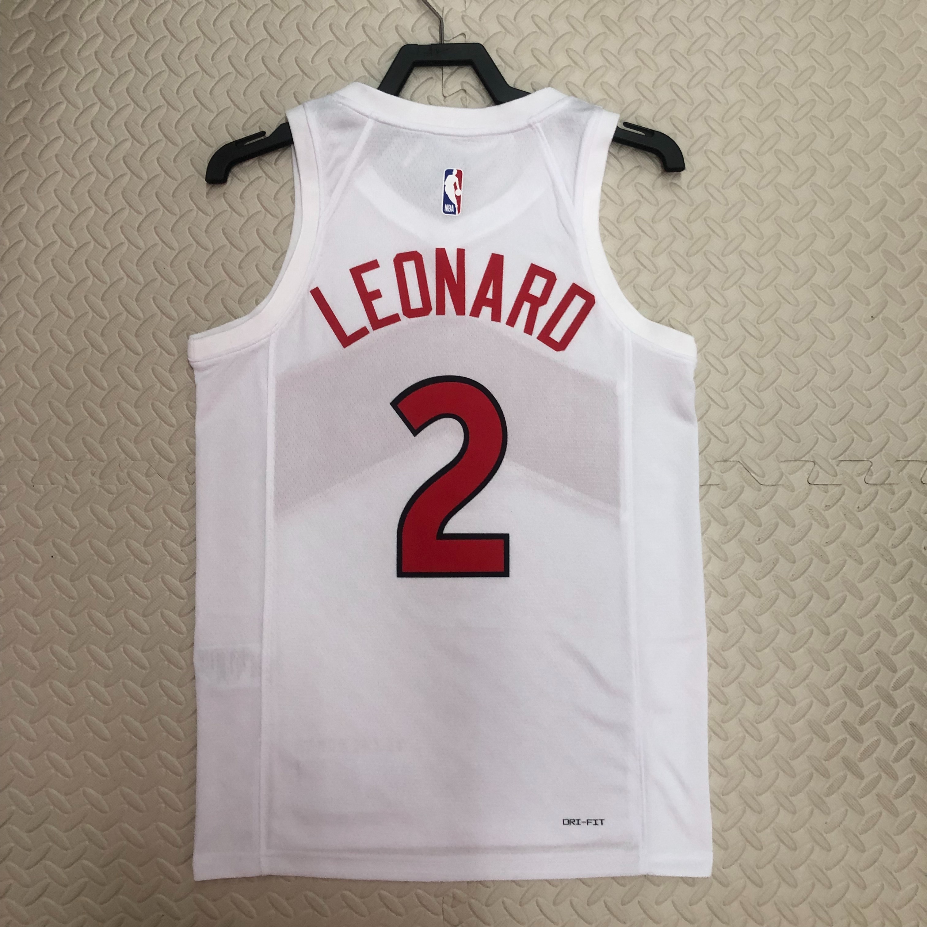 23 season Raptors home white No. 2 Leonard