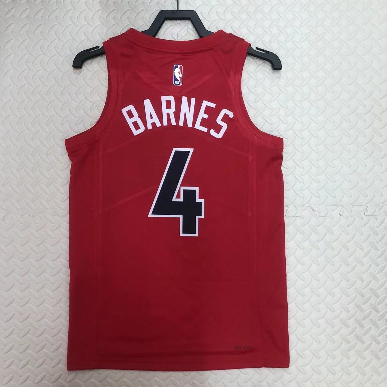 23 season Raptors away red No. 4 Barnes