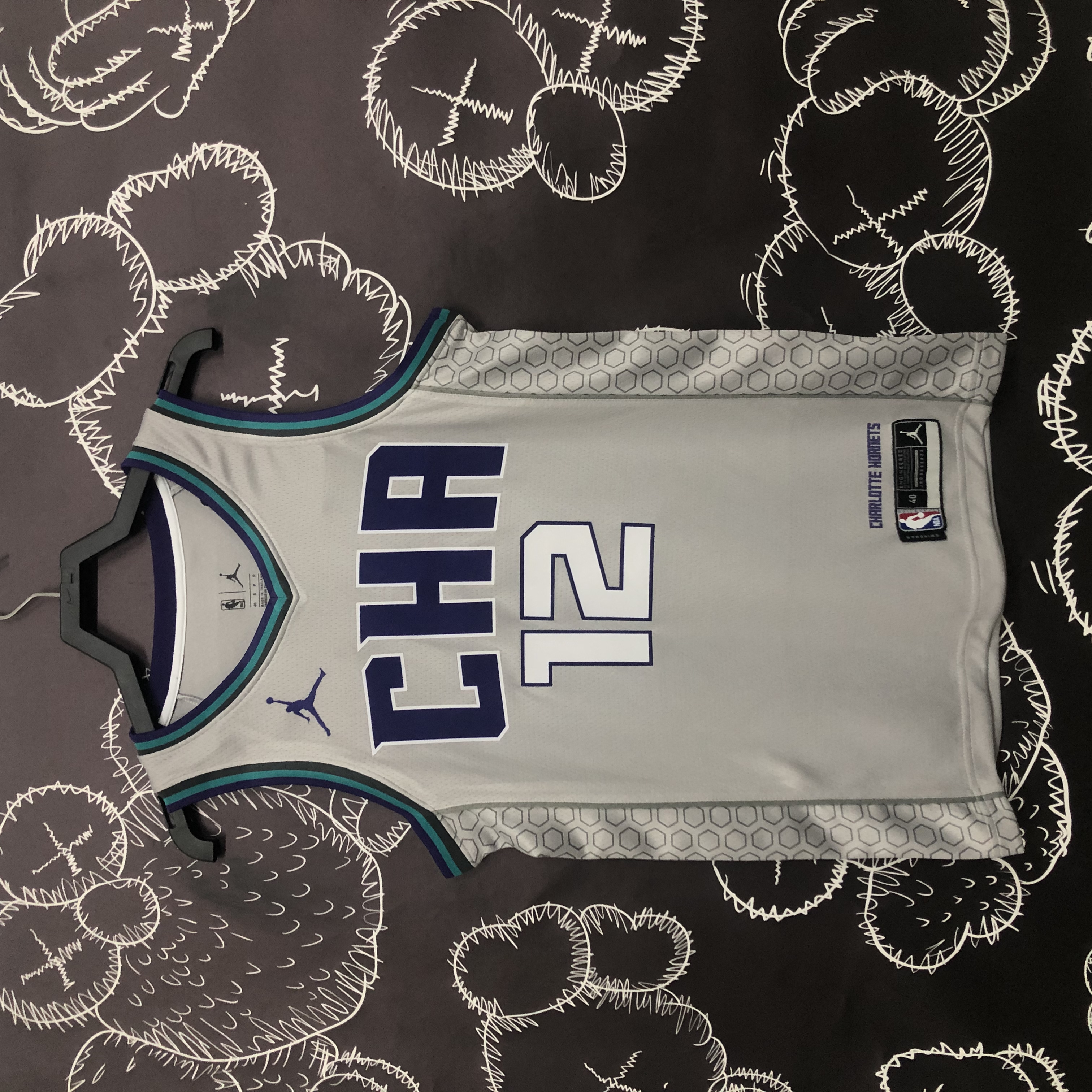 Season 19 Hornets grey # 12 Oubre JR