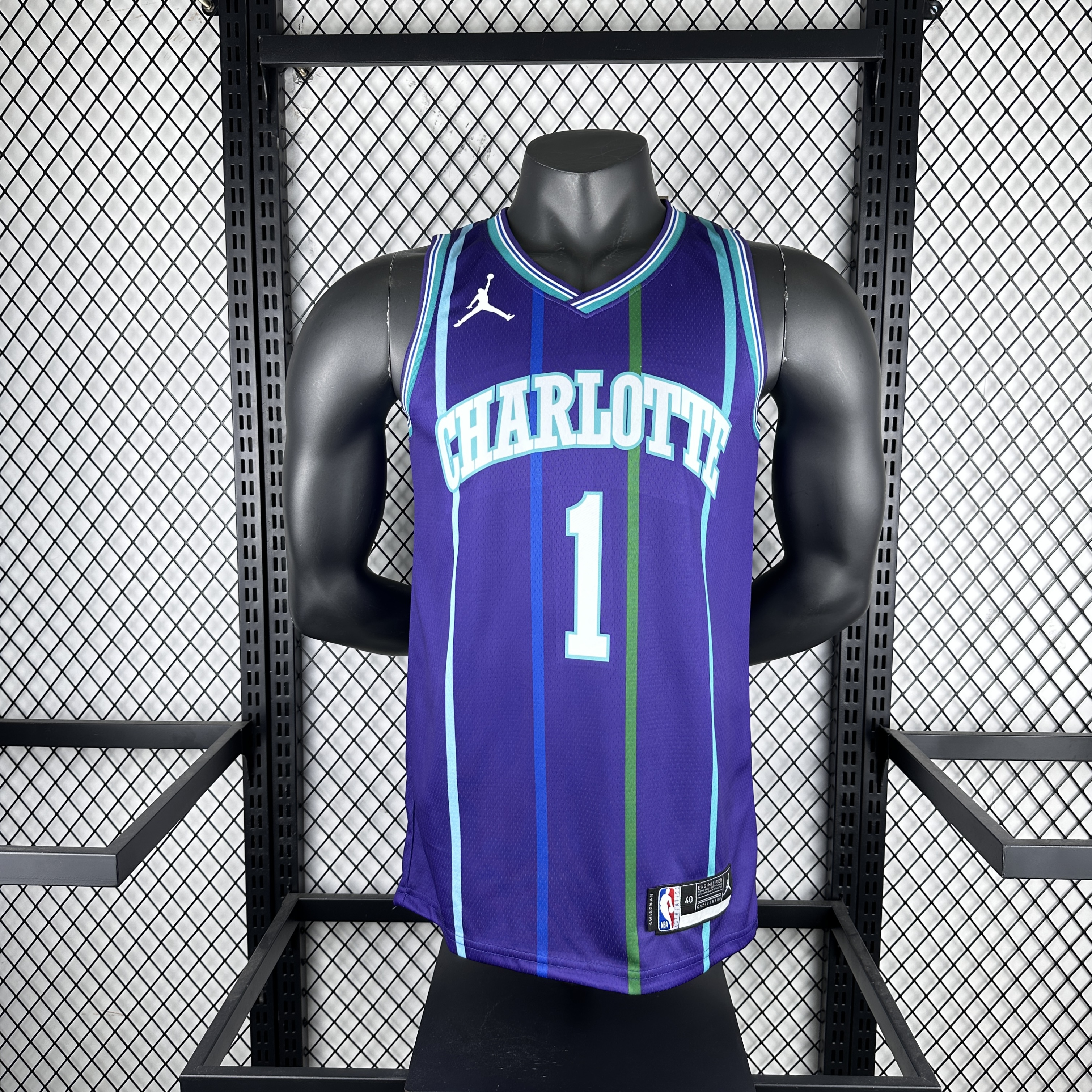'20 Hornets throwback purple No.1 Ball