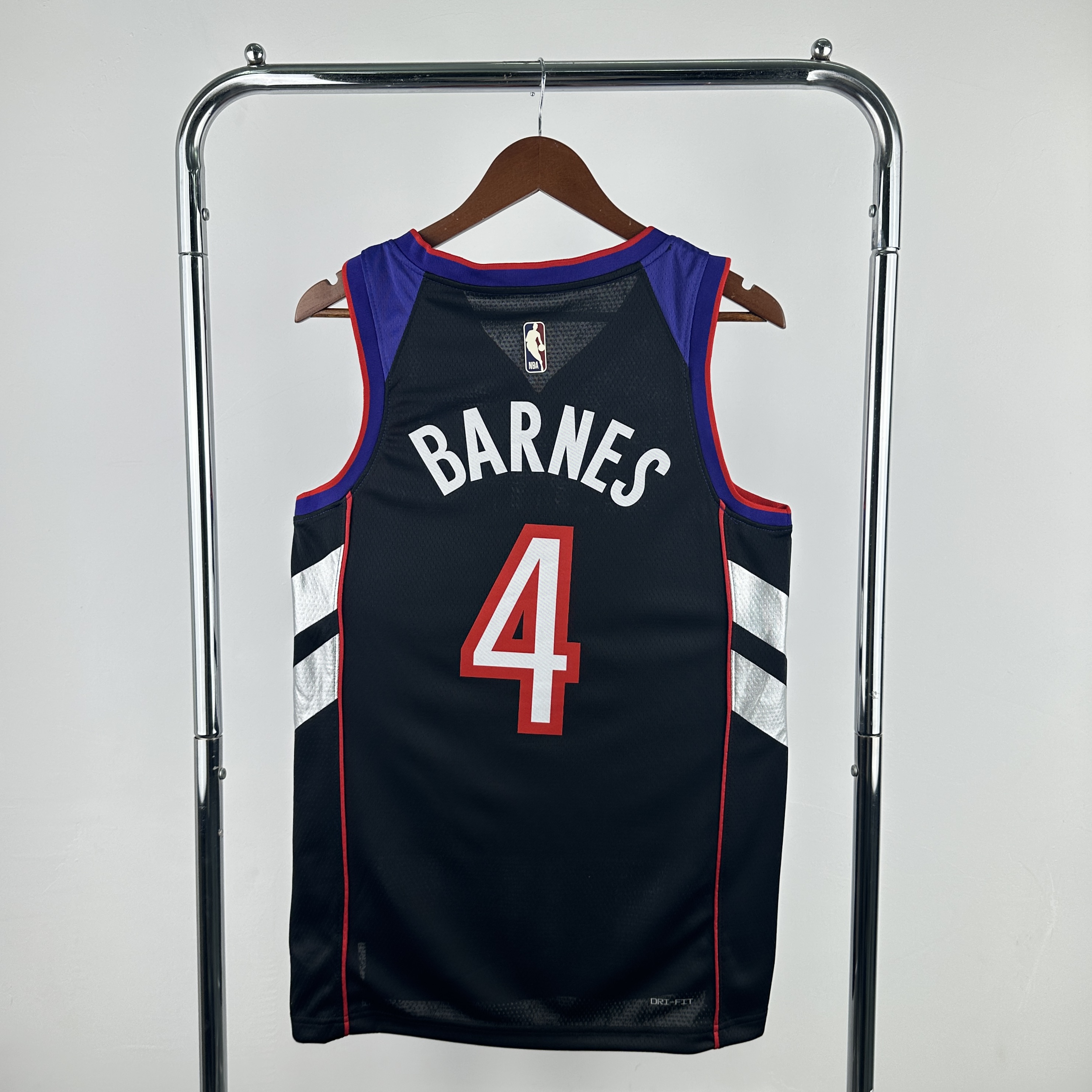 25 season Raptors throwback number 4 Barnes