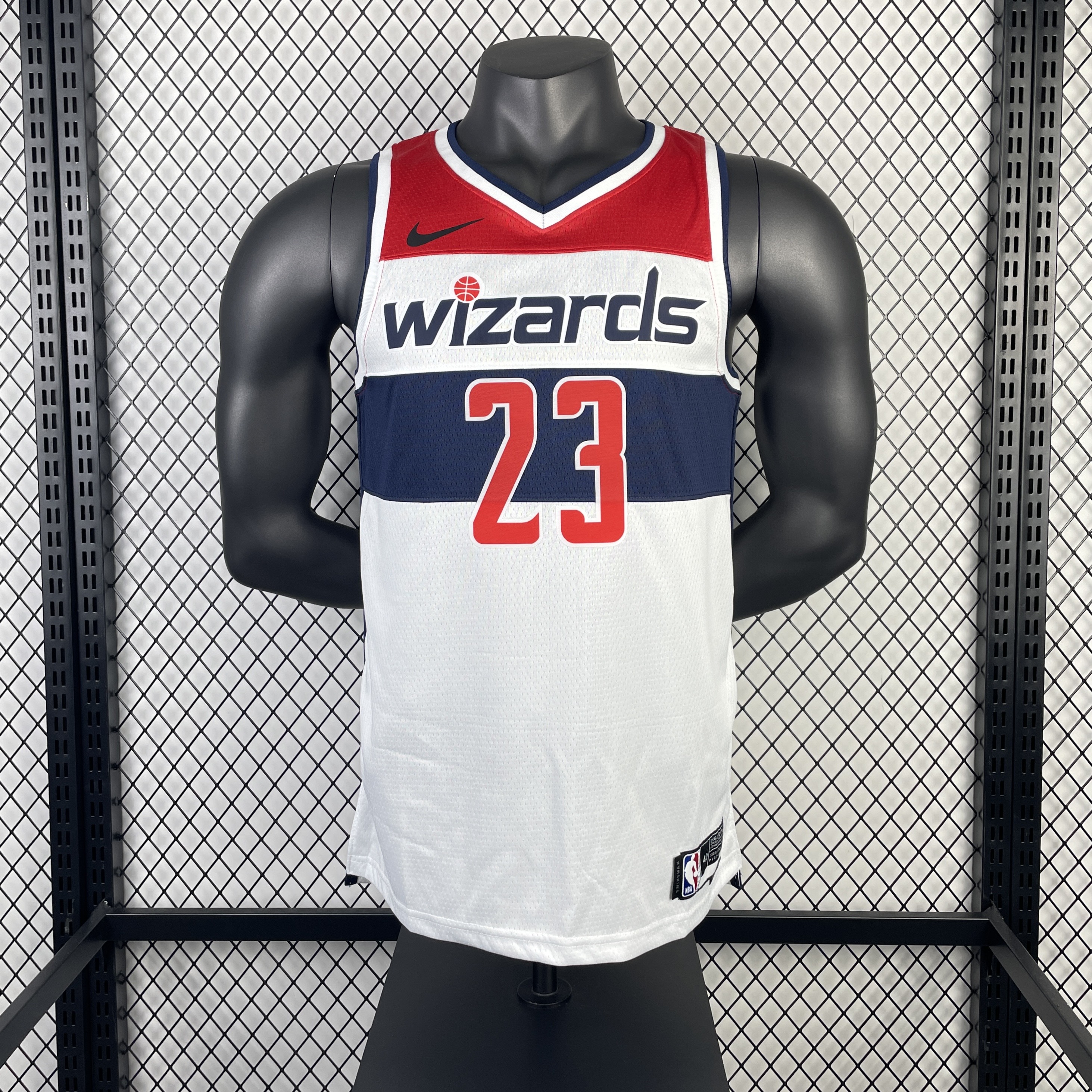 23 season Wizards home white No. 23 Jordan