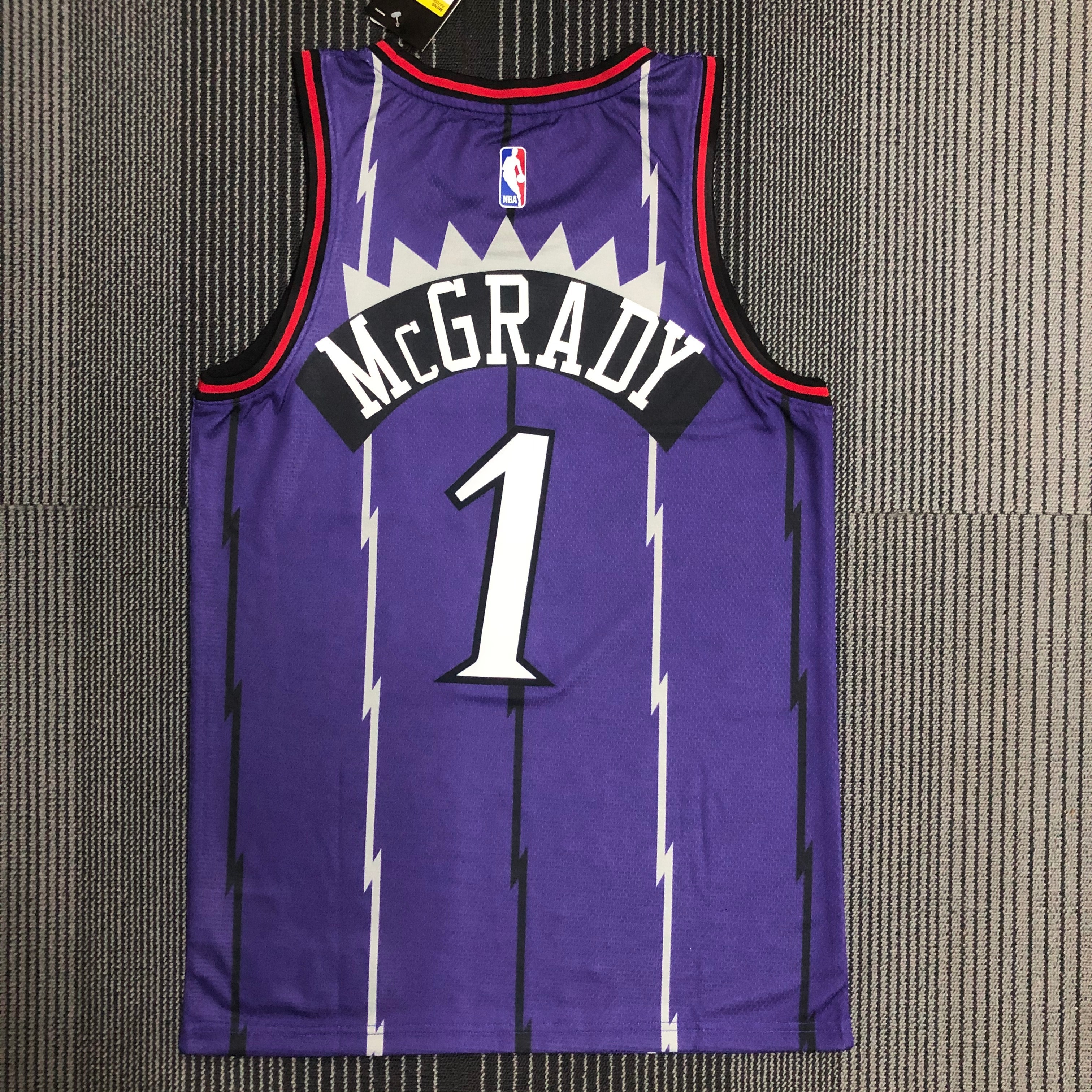 Raptors throwback purple No. 1 McGrady