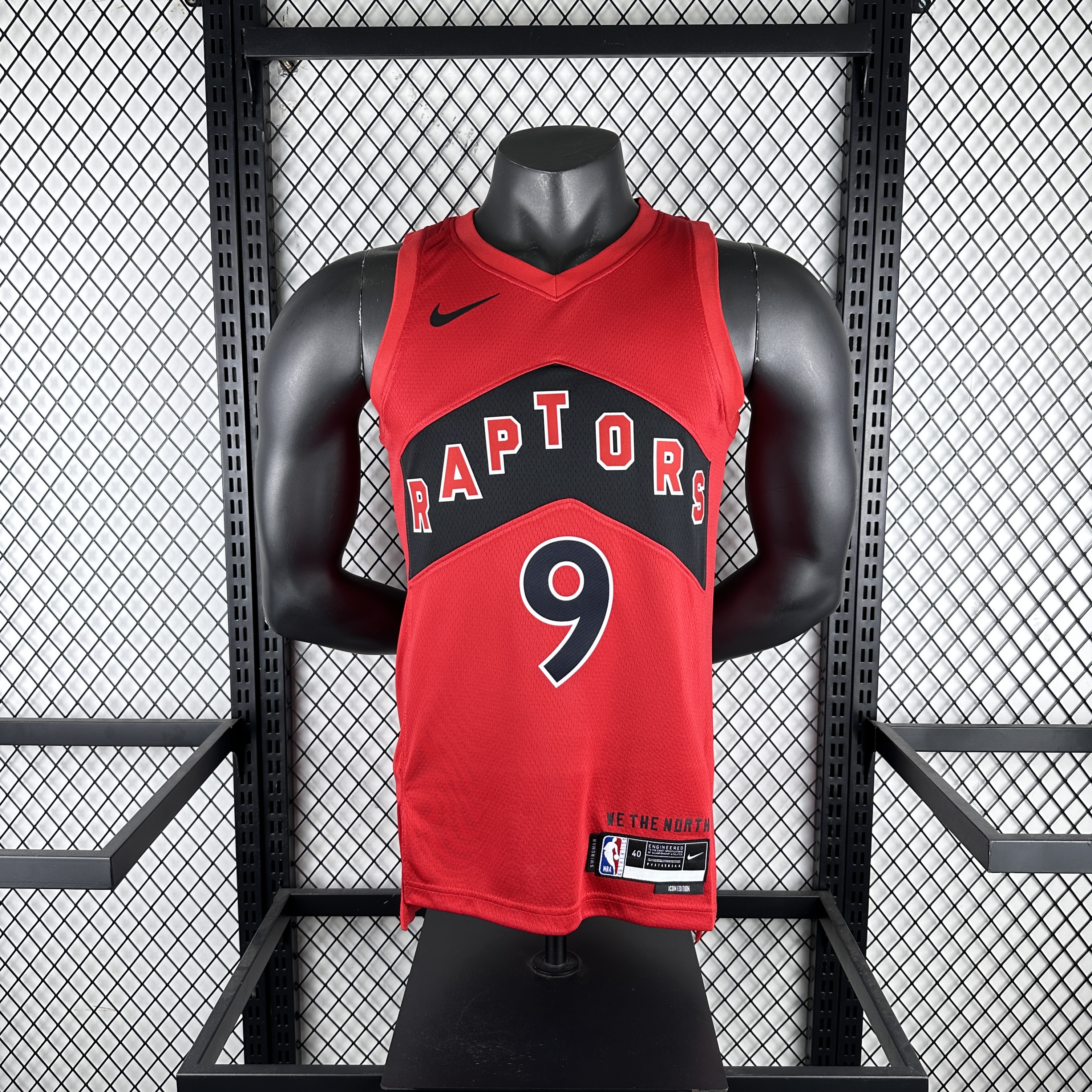 23 season Raptors away red No. 9 Barrett