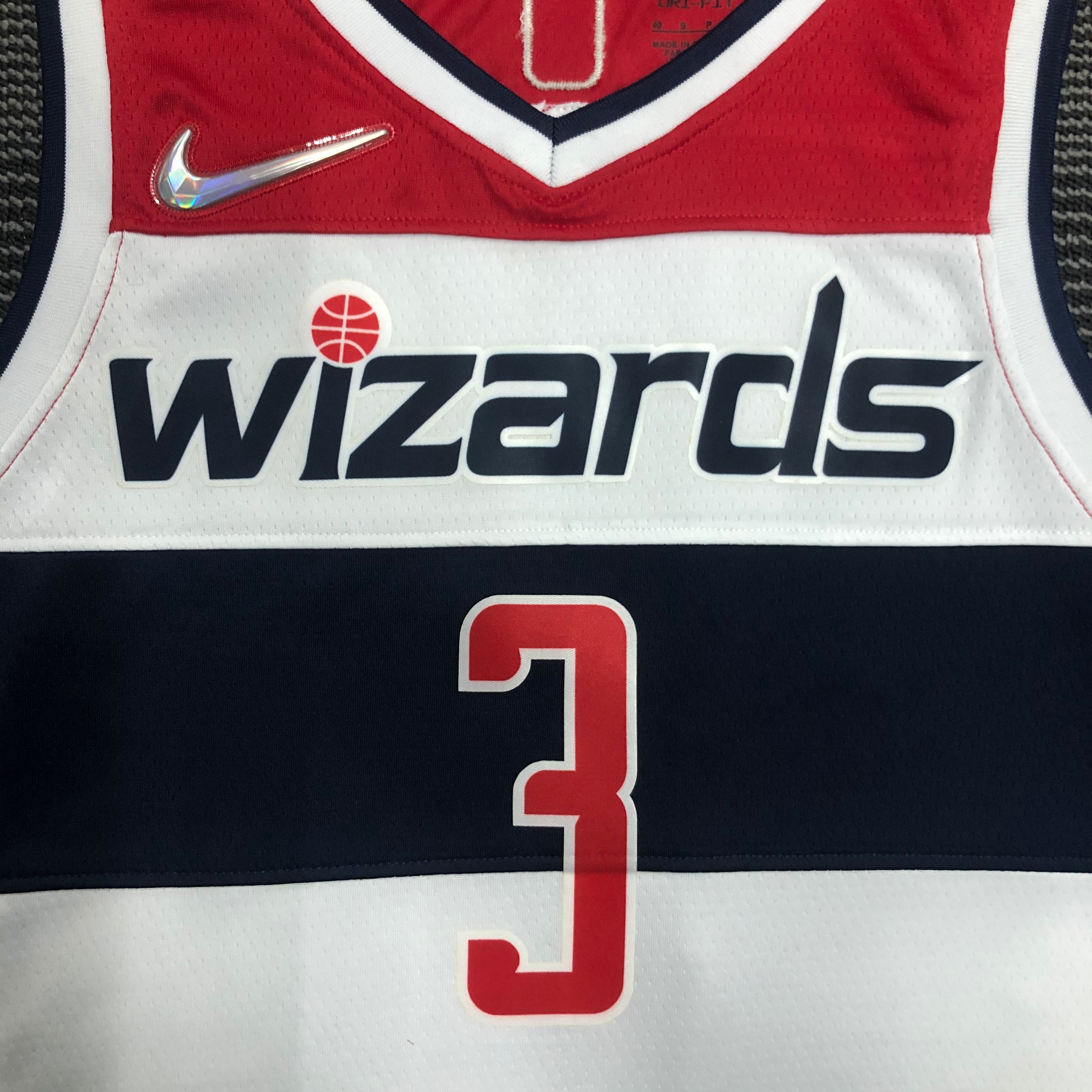 75th anniversary Wizards white No. 3 Beal