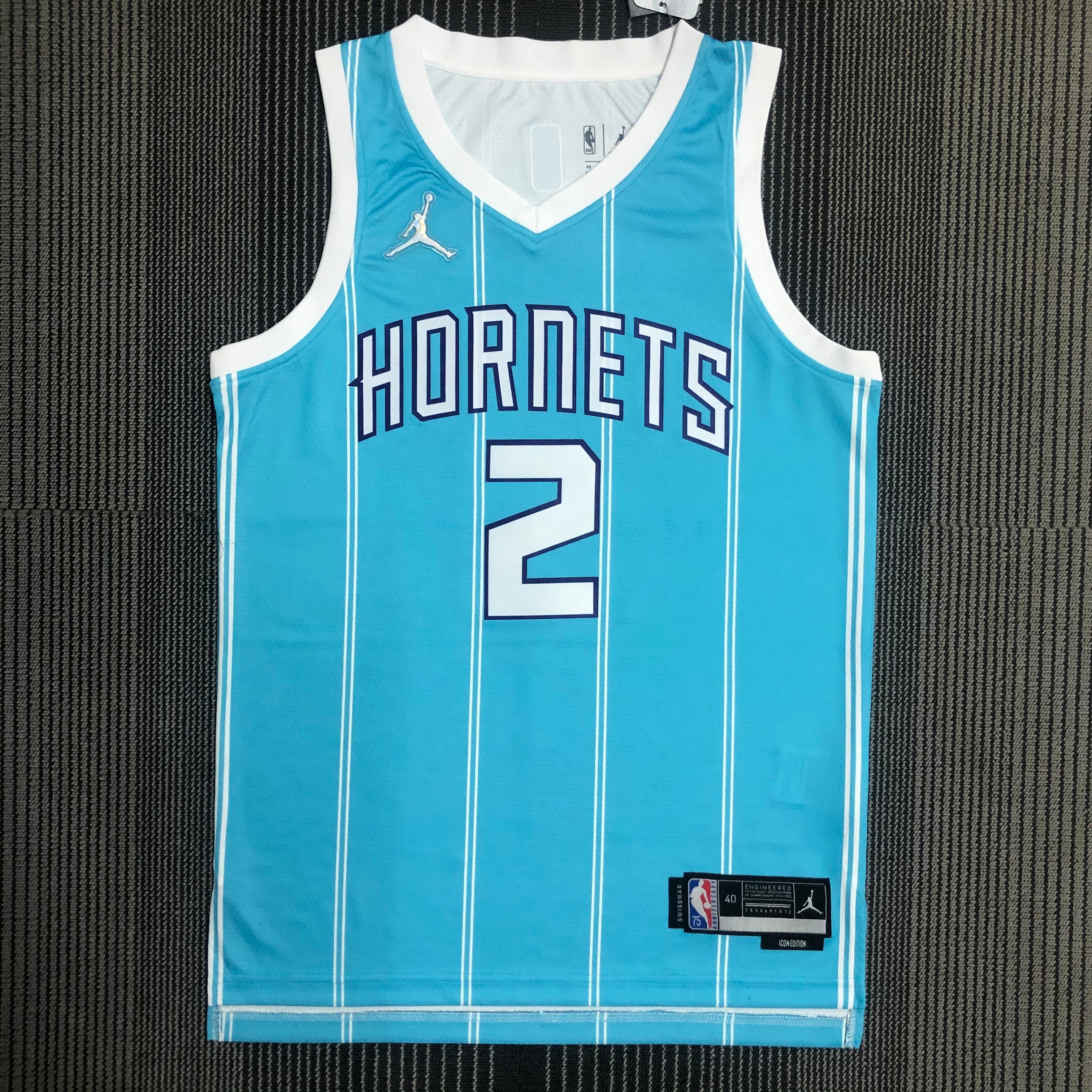 75th anniversary Hornets blue number 2 BALL