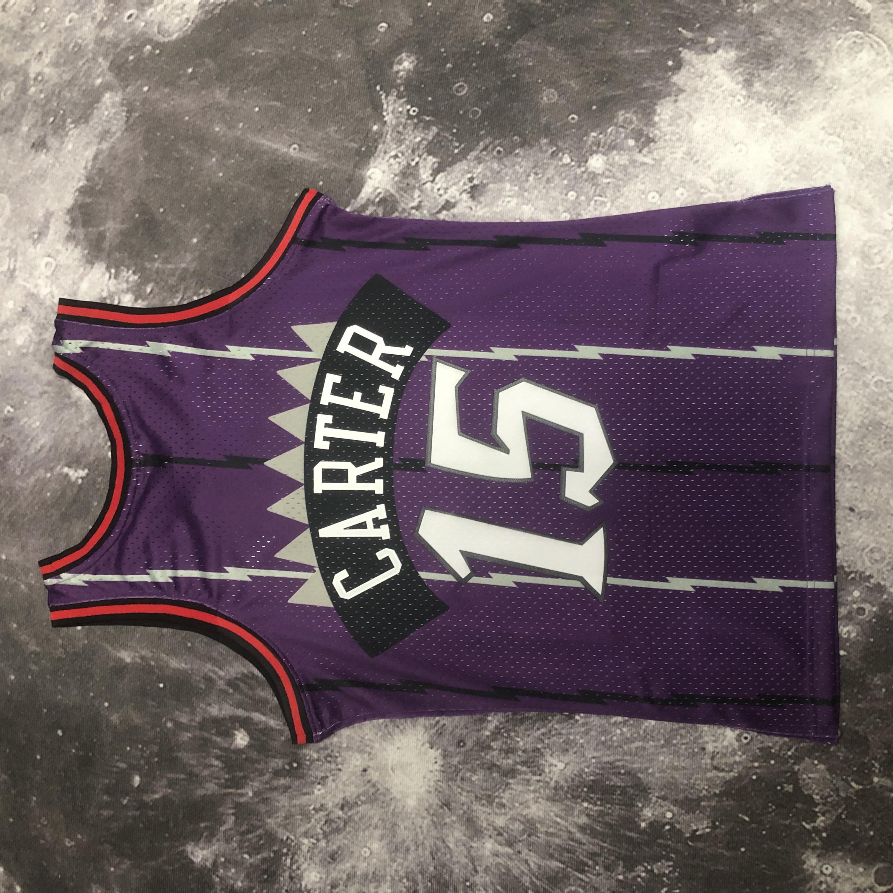MN Hot Press Throwback jersey SW Raptors' 99 season purple No. 15 Carter