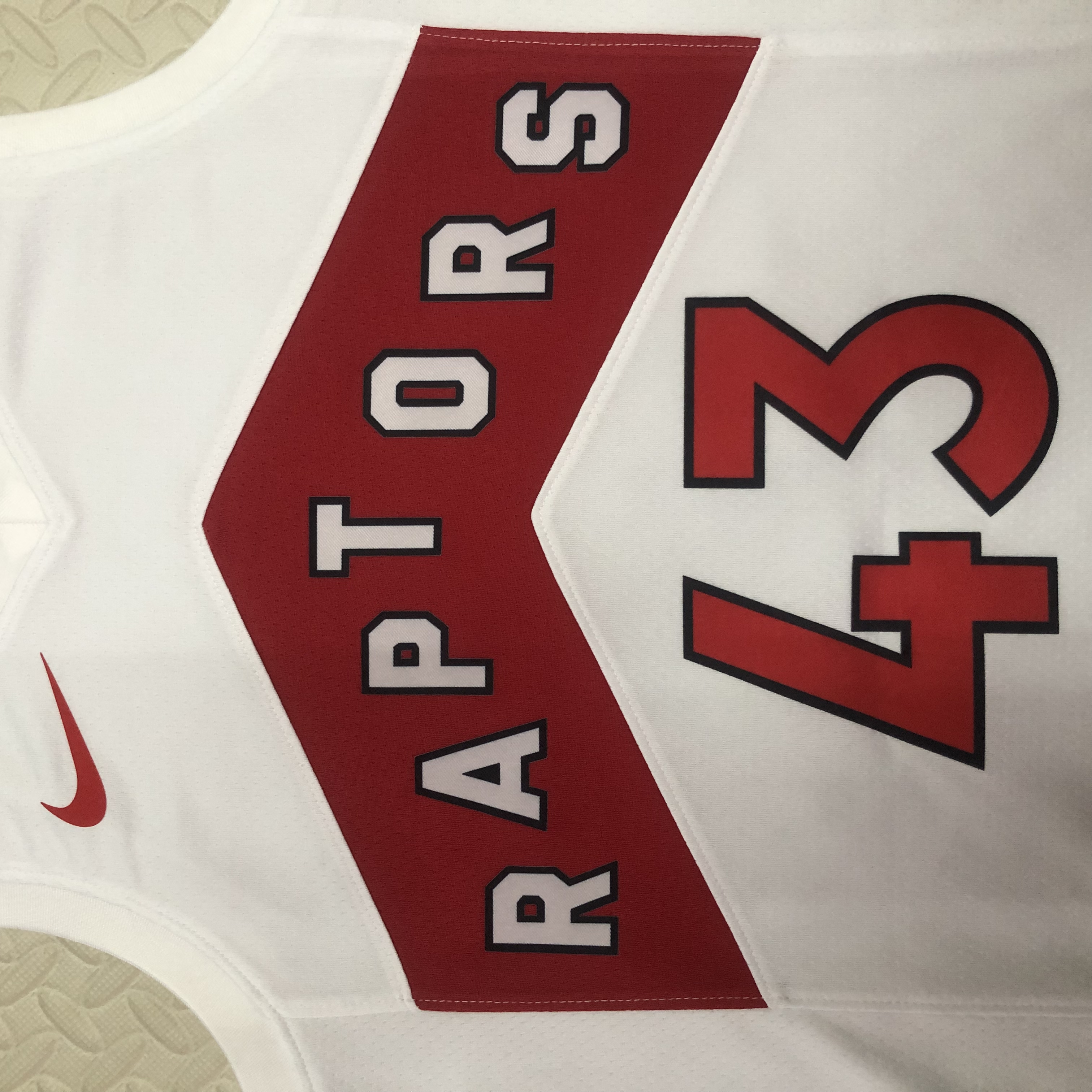Season 23 Raptors home white 43 Siakam