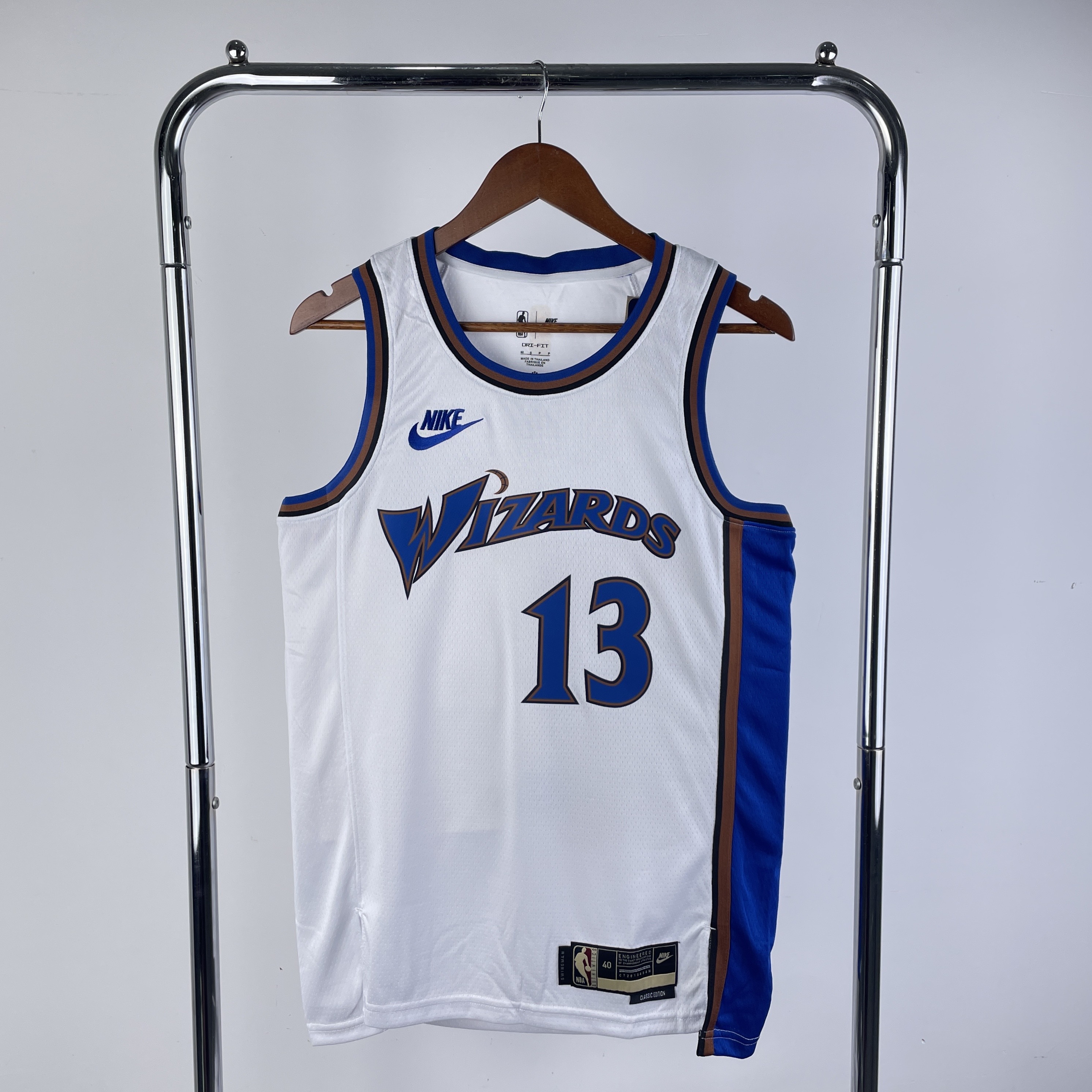 Season 23 Wizards home white No. 13 Poole