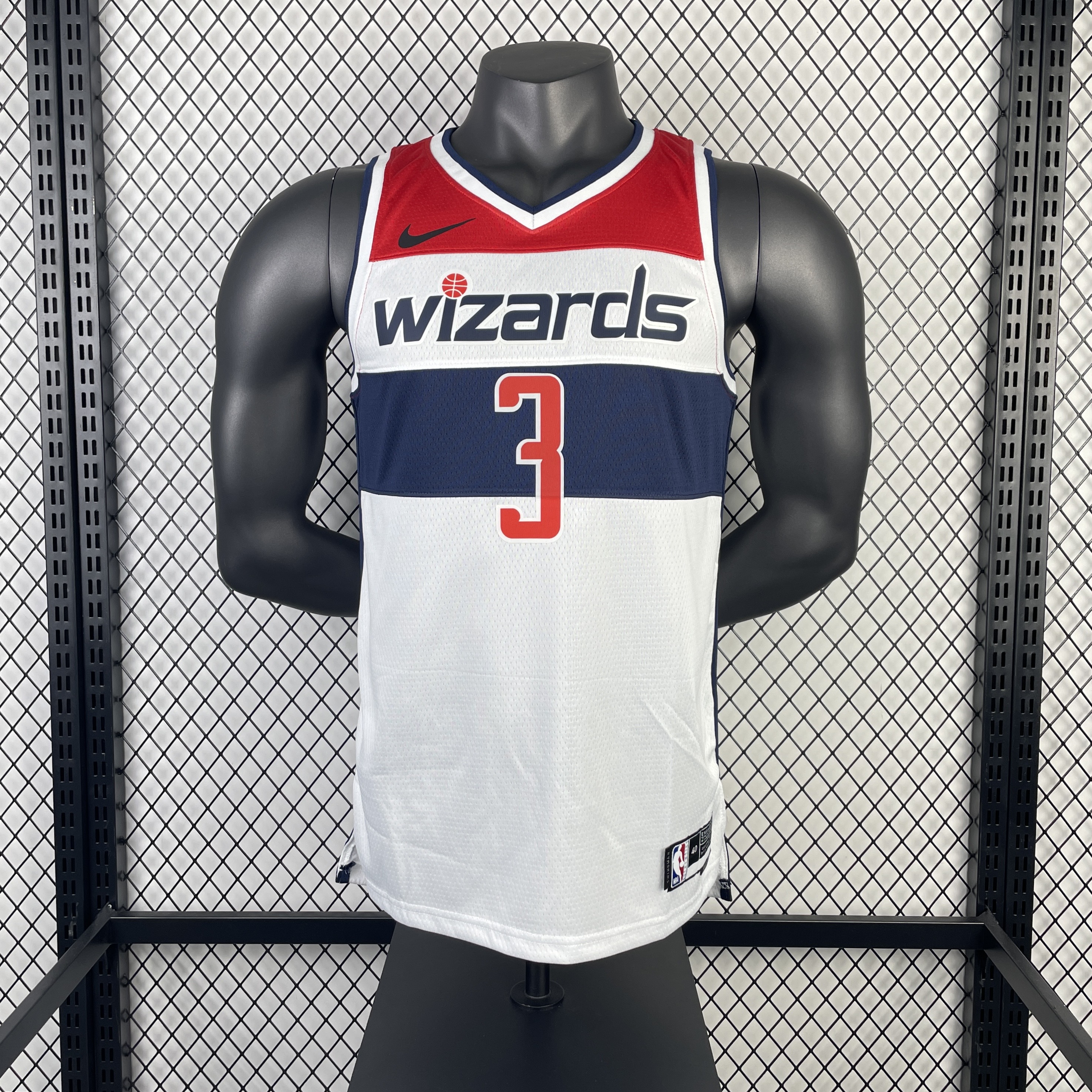 23 season Wizards home white No. 3 Beal