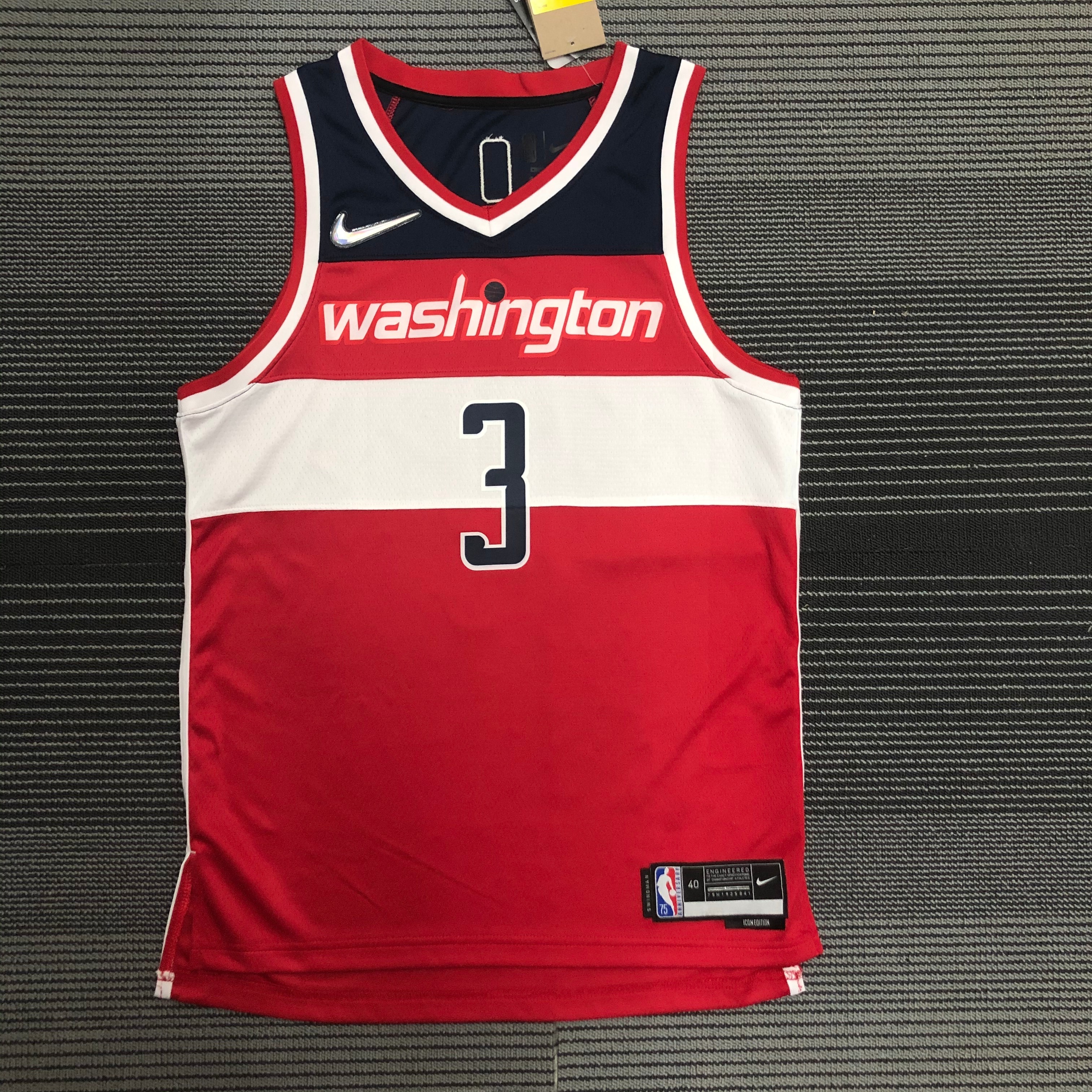 75th anniversary Wizards red No. 3 Beal