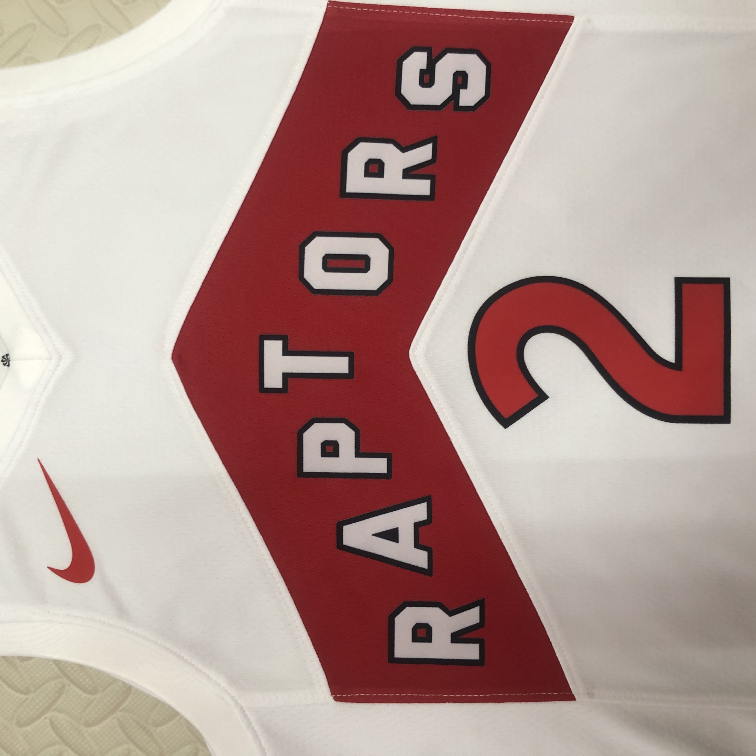 23 season Raptors home white No. 2 Leonard