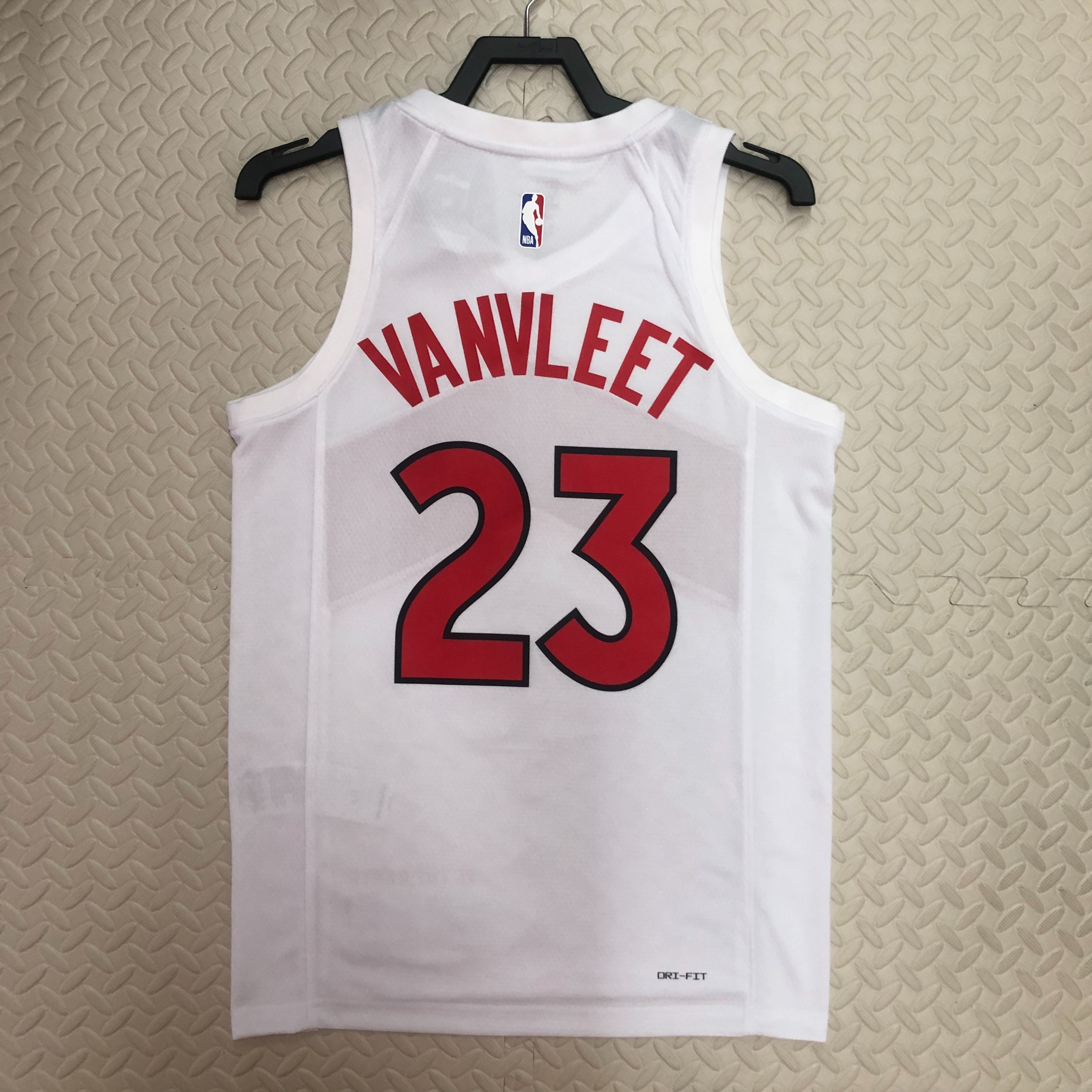 23 season Raptors home white 23 VANVLEET