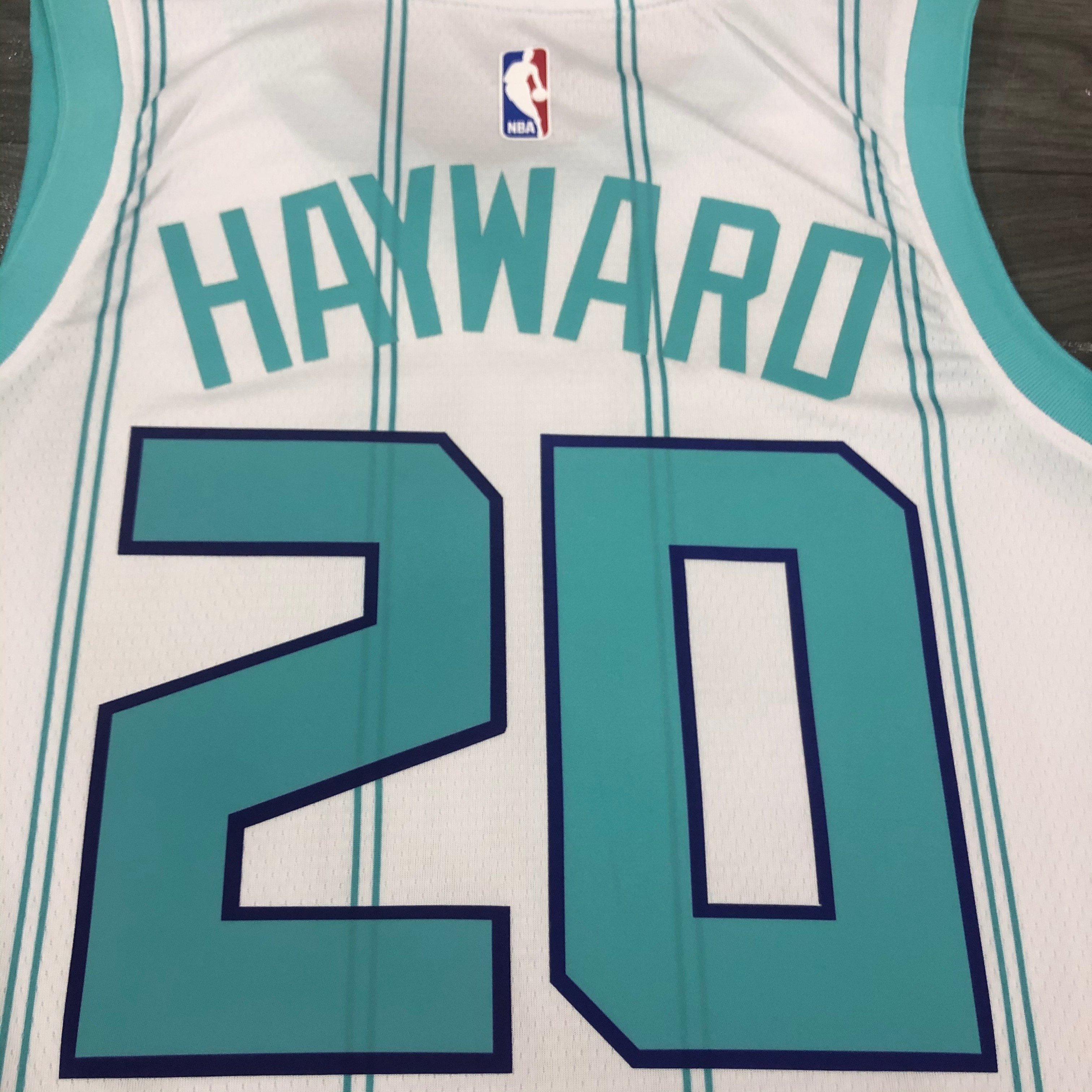 Season 20 Hornets white No. 20 Hayward