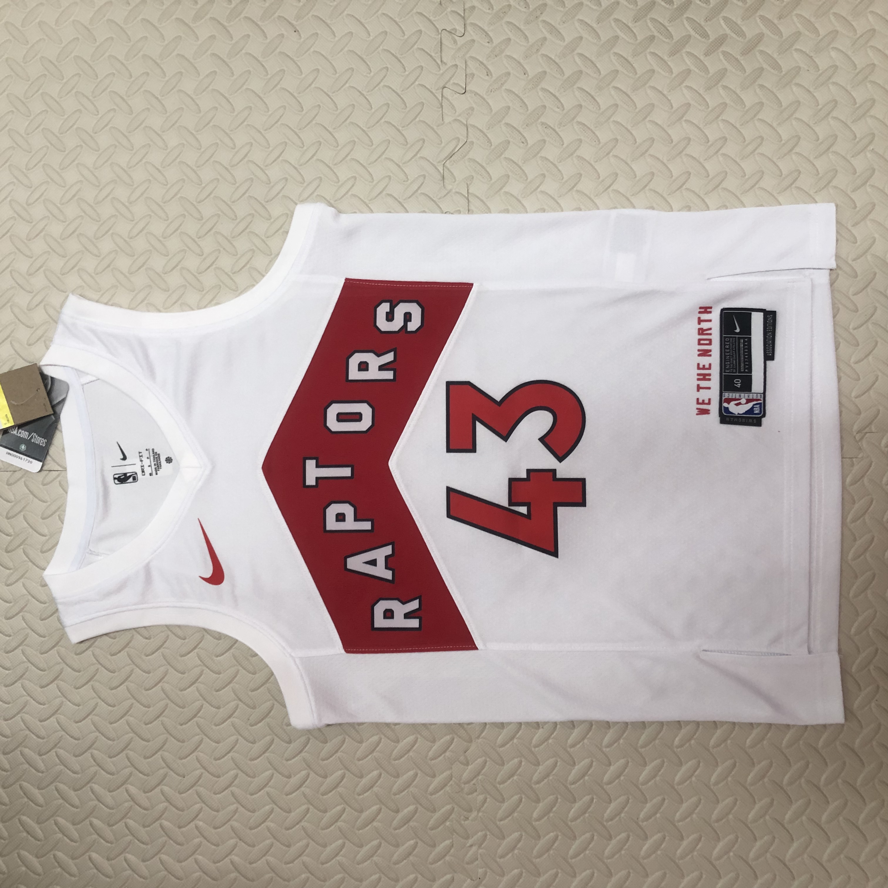 Season 23 Raptors home white 43 Siakam